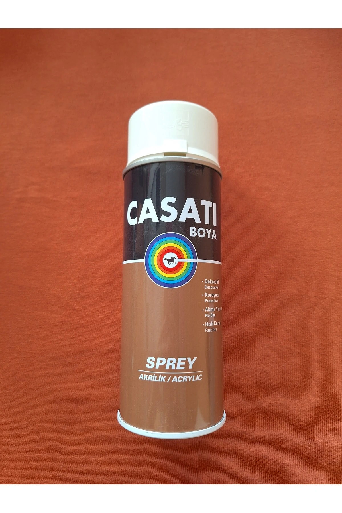 Akrilik Sprey Boya 400 ml –Düz Beyaz RAL 9010, Hızlı Kuruyan