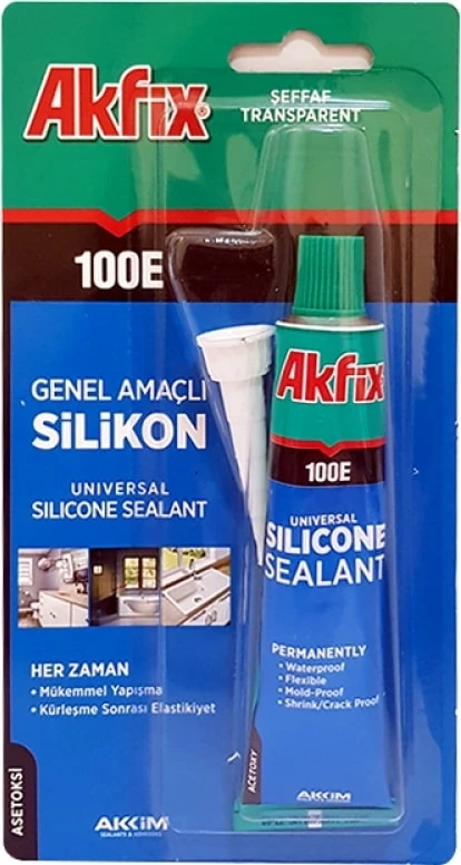 100 E Genel Amaçlı Şeffaf Silikon