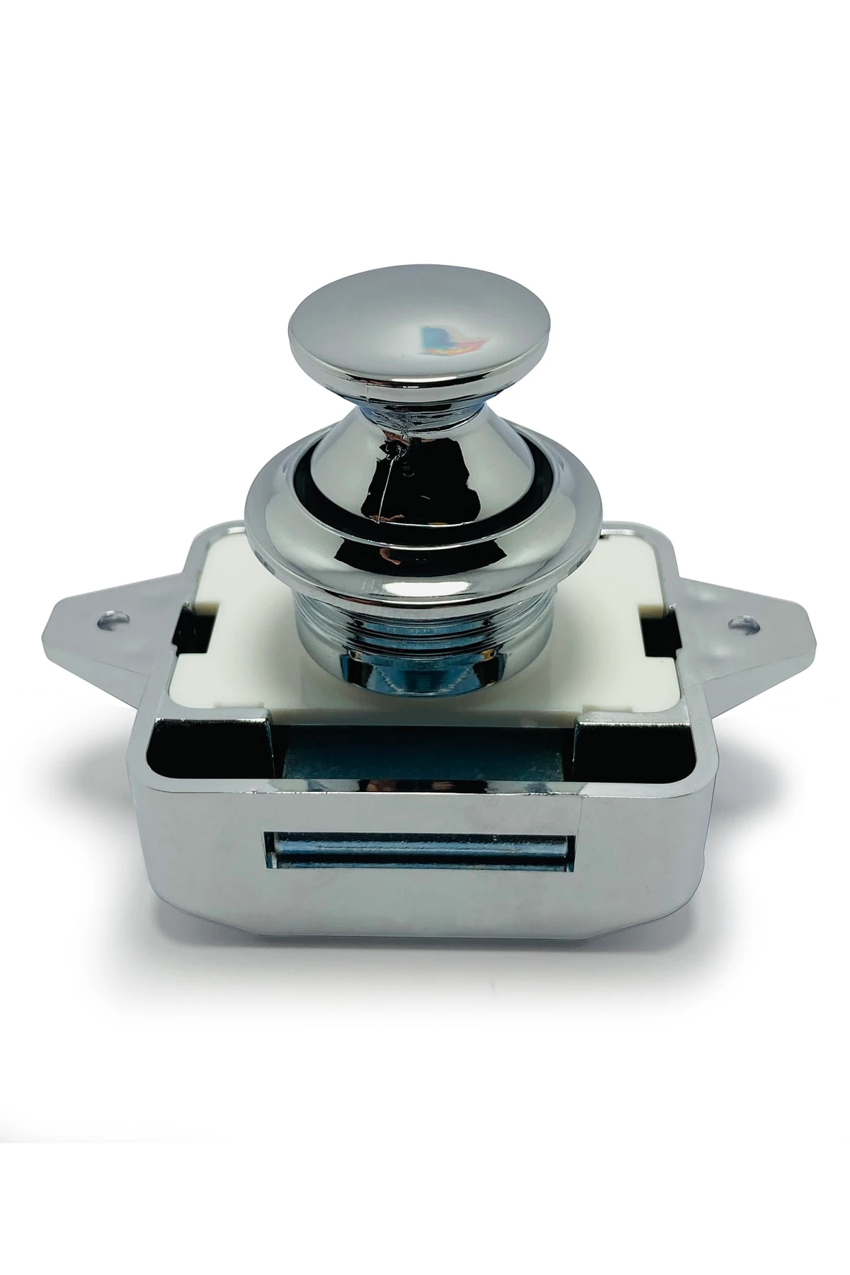 Basçek Karavan Tekne 5 Adet Dolap Çekmece Kilit 26mm Büyük Boy( Parlak Krom)