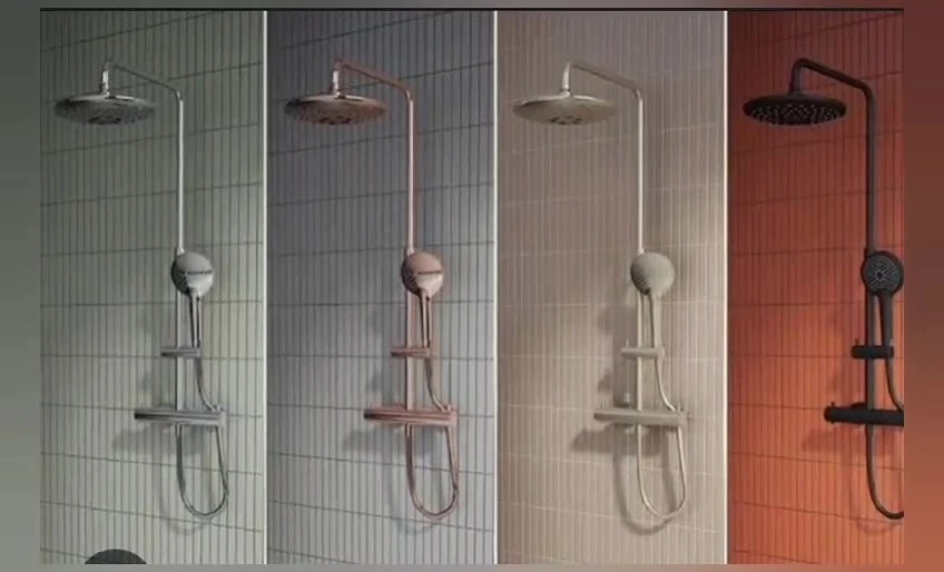 Aquaheat Bliss 240 A4720526 2f Termostatik Duş Sistemi, Bakır