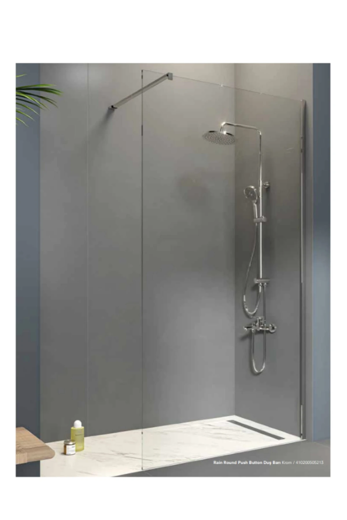 RAIN ROUND PUSH BUTTON DUŞ BARI 410200505213