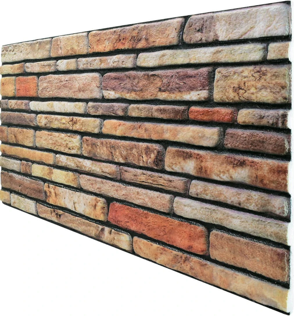 5 Adet (2,5m2) x Kesme Taş Desenli 3 Boyutlu Renkli Strafor Köpük Duvar Kaplama Paneli (KS-401)