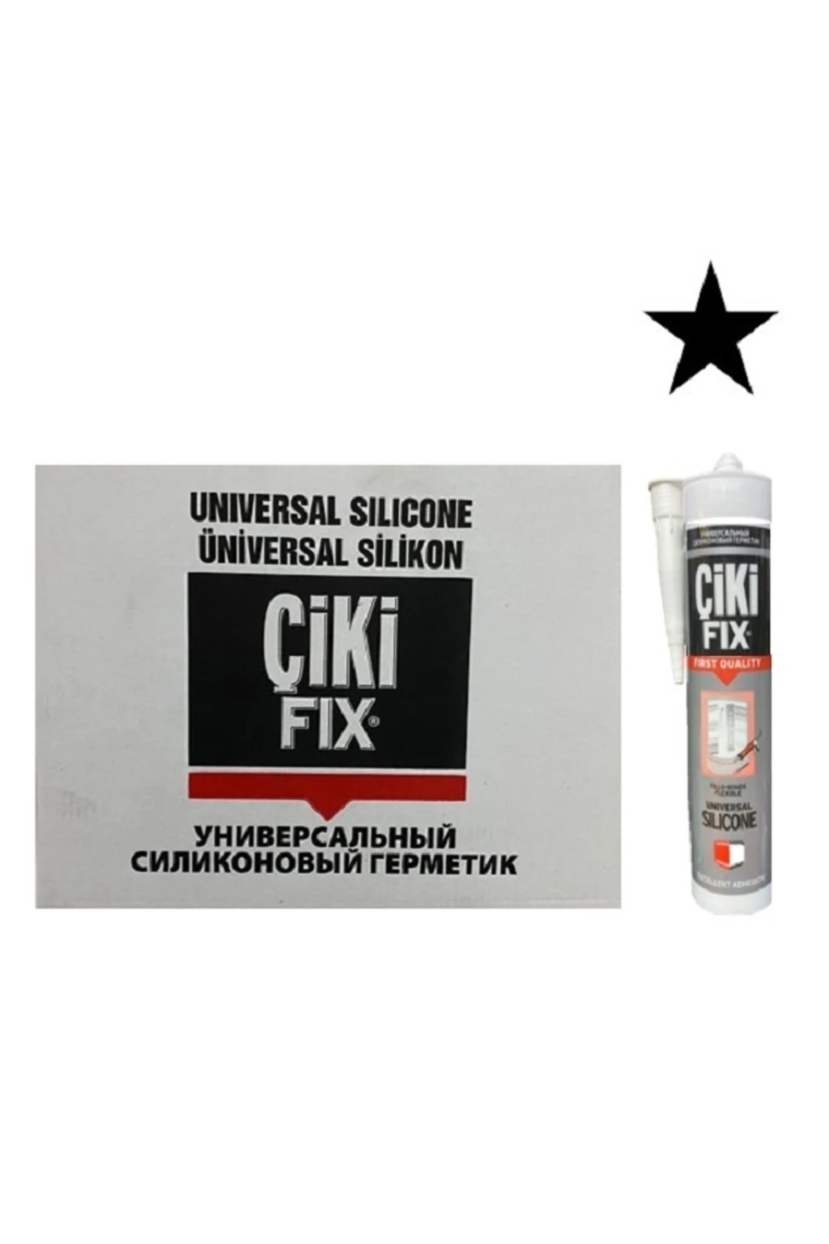 24 Adet 280 gr Şeffaf Asetik Genel Amaçlı Silikon 1 Koli