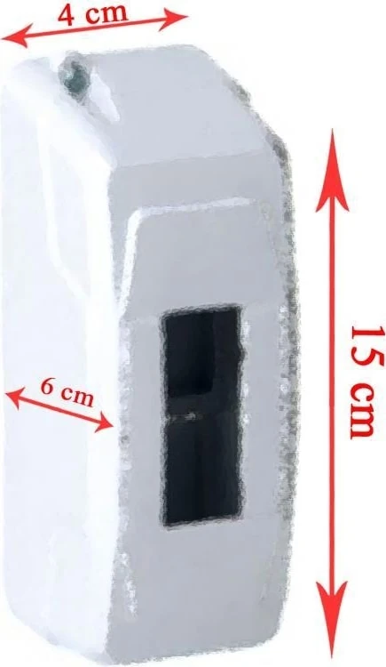 1'li Mühürlü Sıvı Üstü Sigorta Kutusu Kırık Beyaz