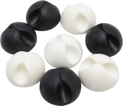 Siyah Beyaz Kablo Sabitleme Klipsi 10 Lu (5263)