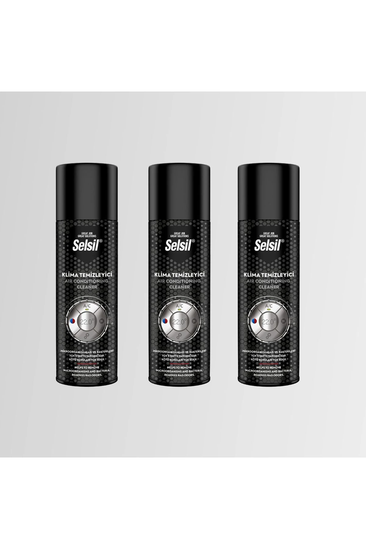 Arabalar İçin Klima Temizleyici Sprey Üçlü Set - Sigara Ve Kötü Koku Giderici 150 ML