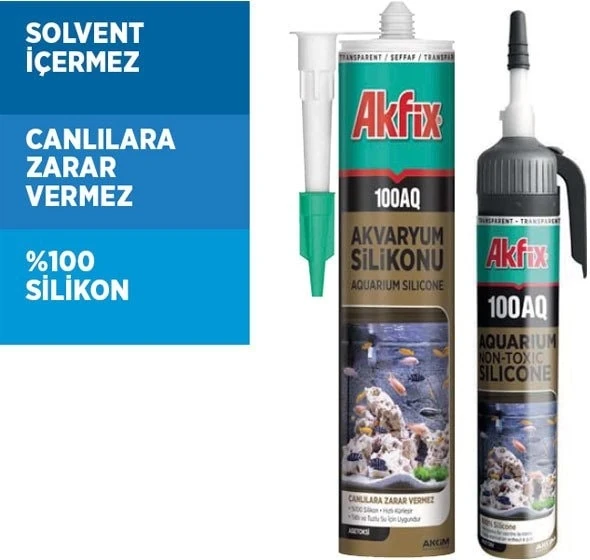 100 Akvaryum Silikonu Şeffaf 280 ml 1 Adet