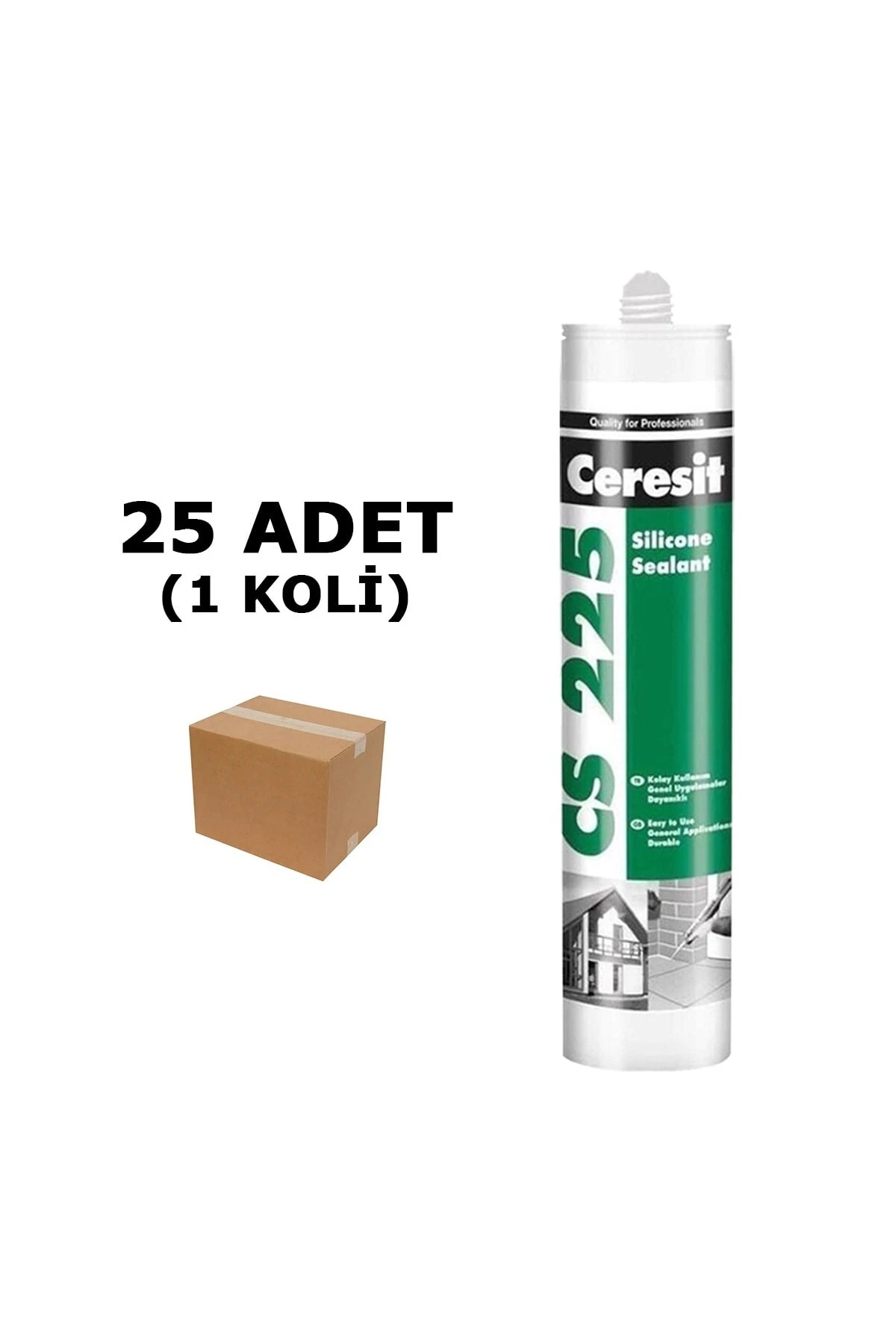 Ceresit Cs 225 Silikon Beyaz 280 gr 25'li Koli