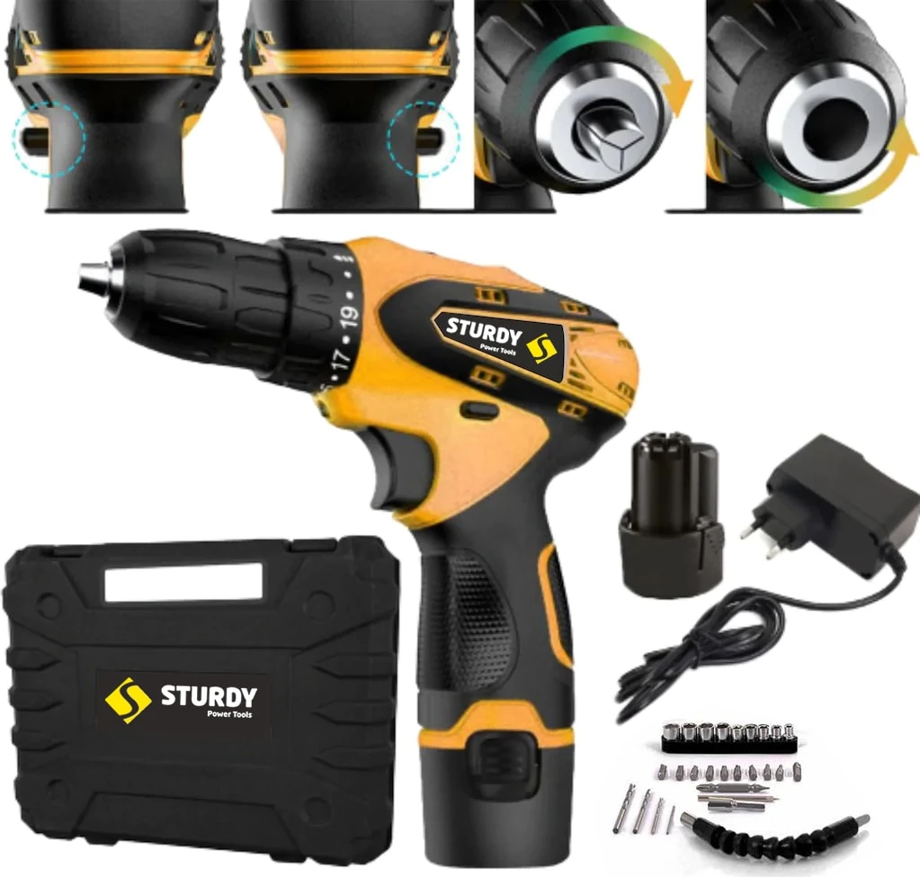 36 v 5 Ah Lıon Armut Tıp Matkap Setli