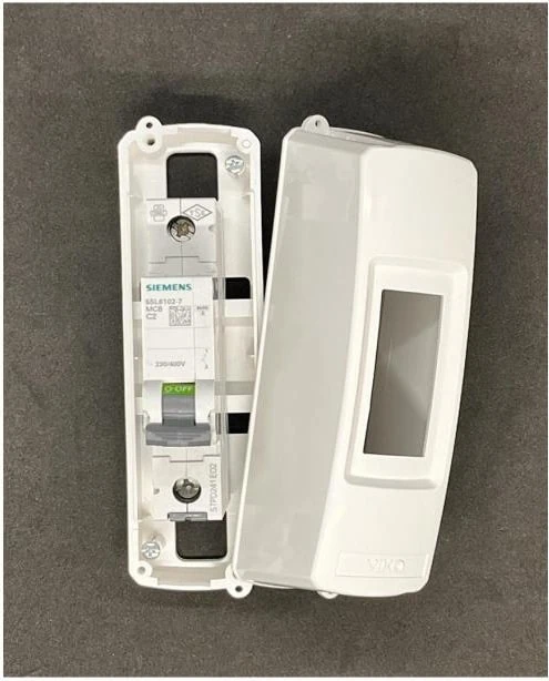 1'li Mühürlü Sıvı Üstü Sigorta Kutusu Kırık Beyaz