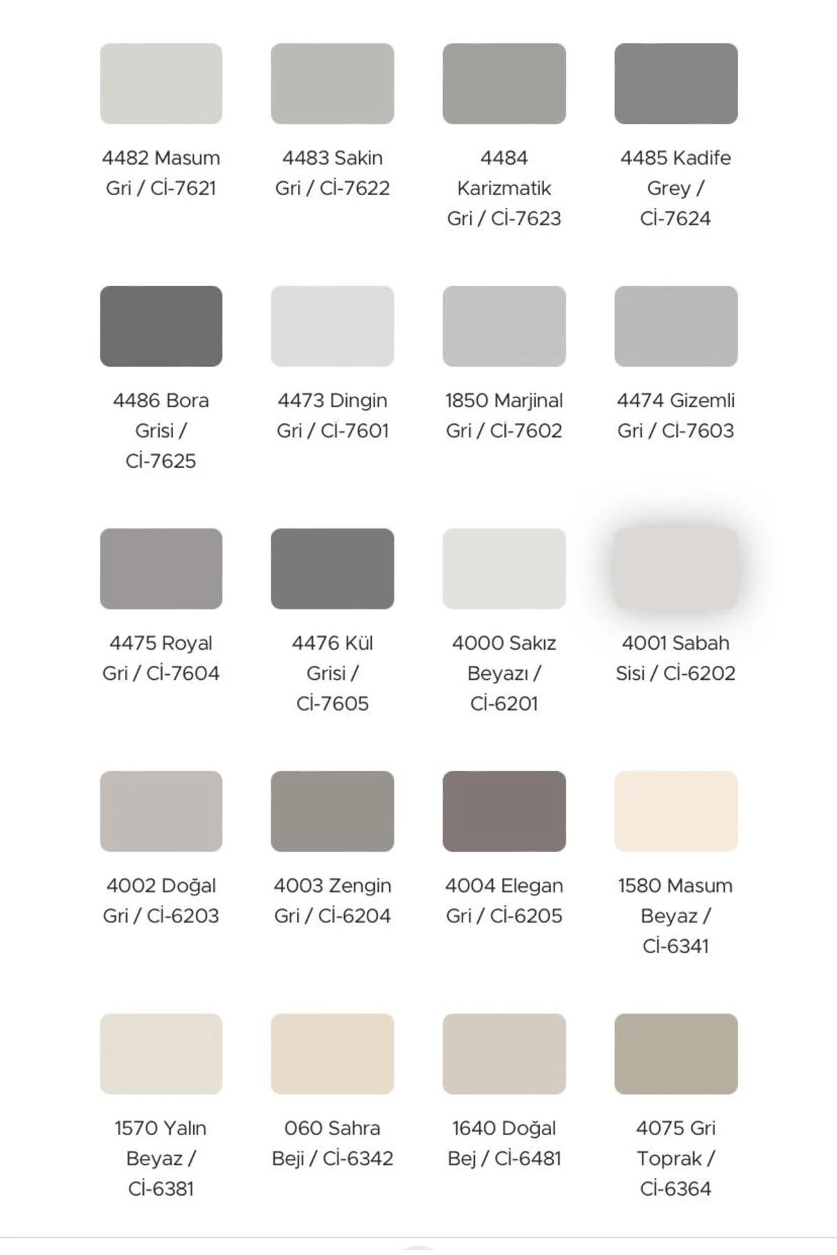 Tam Silinebilir Ic Cephe Boya 2.5 LT 3,5 KG