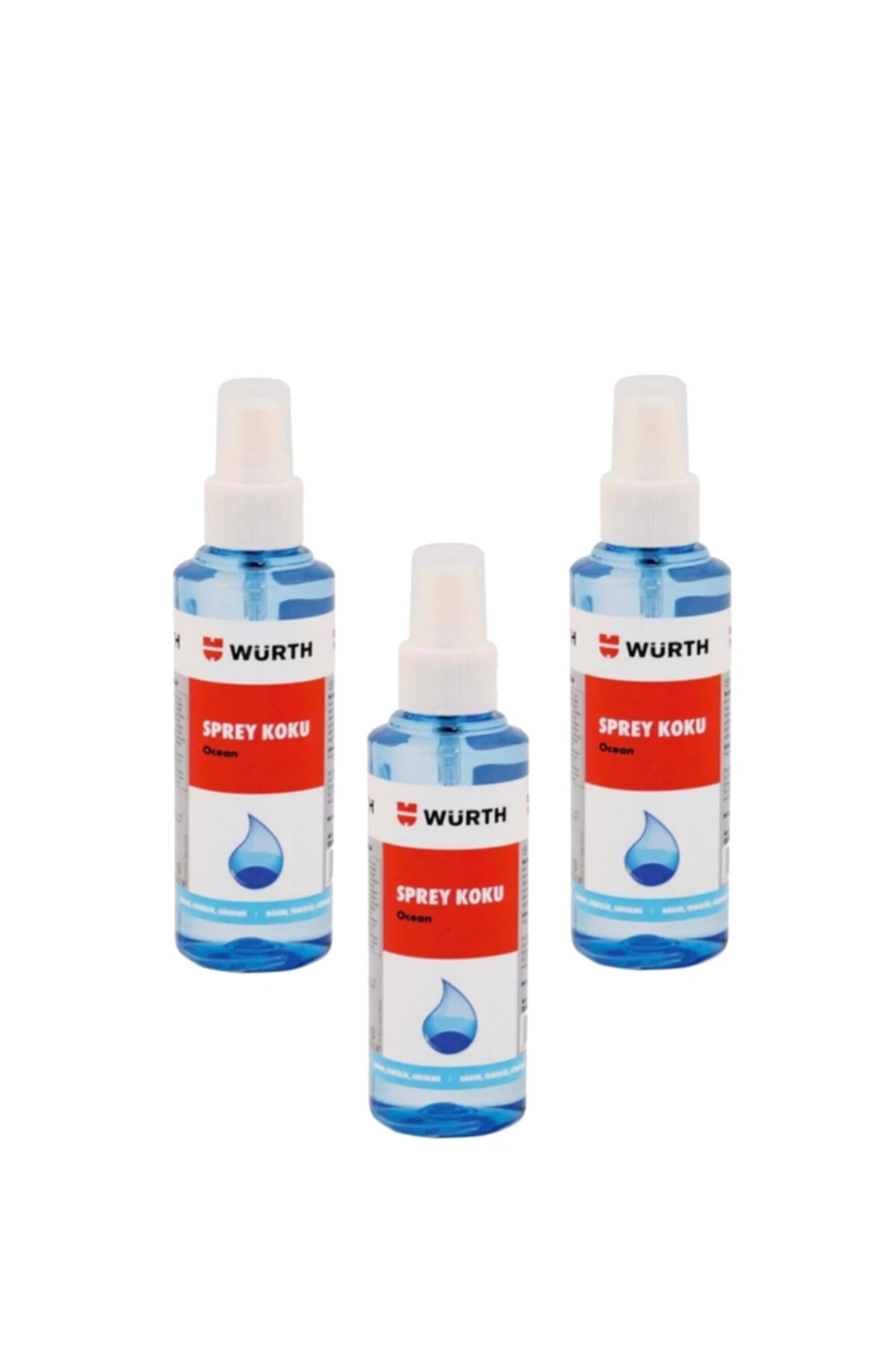 3'lü Paket Lüks Sprey Koku Ocean Okyanus Yeni Araba Kokusu 3 Adet 170 ml