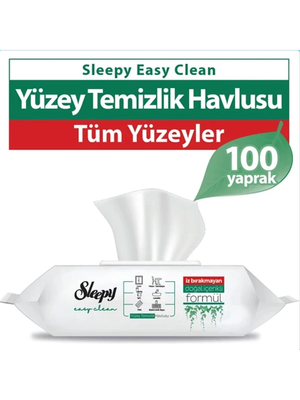 Sleepy Easy Clean Yüzey Temizlik Havlusu&Mendili 100 Yaprak