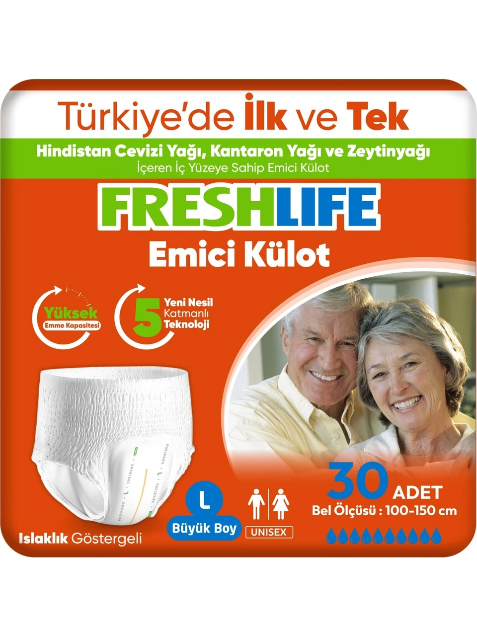 Freshlife Large Emici Külot 30 Adet