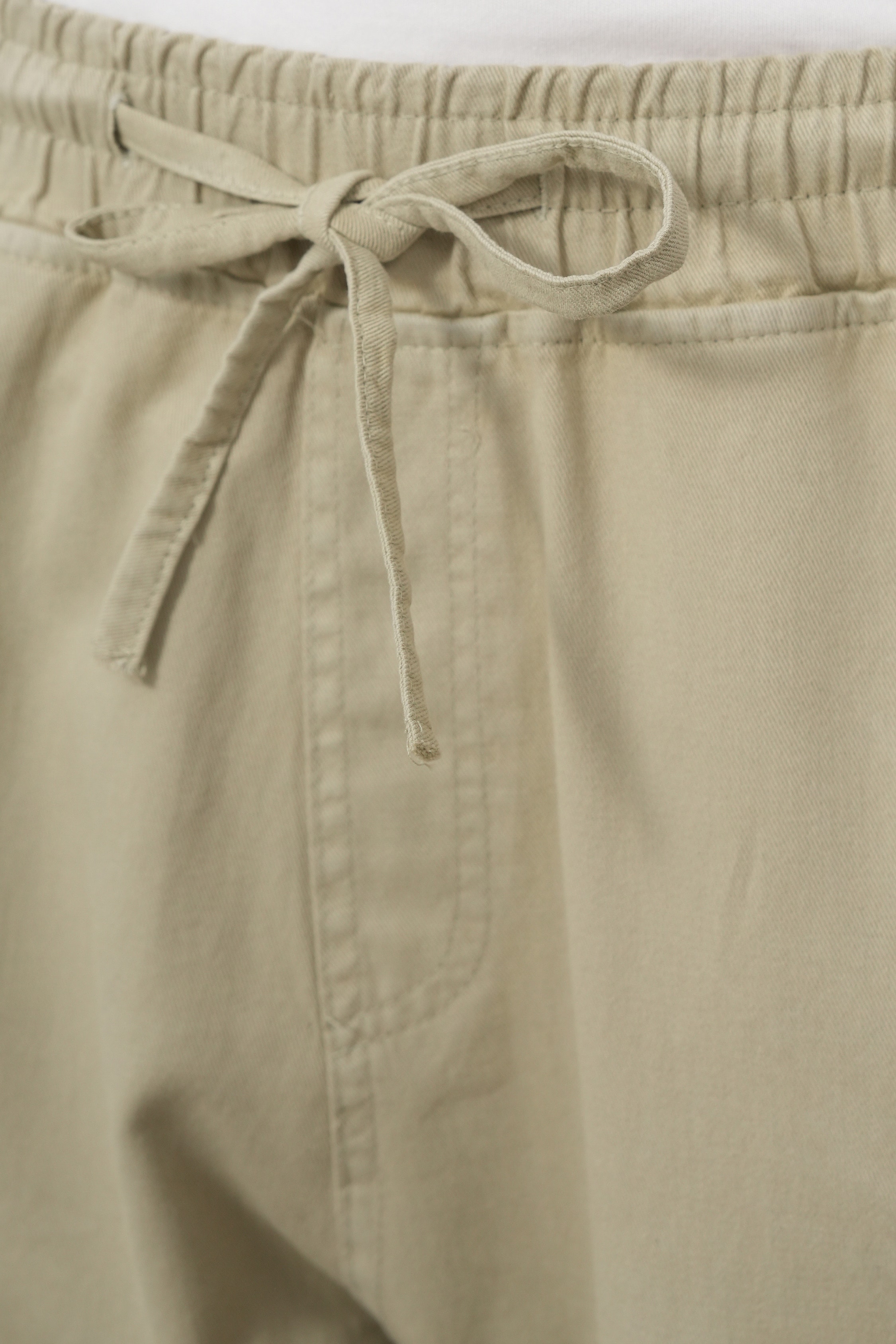 Bağcıklı Rahat Fit Denim Pantolon FW256001 - Çağla