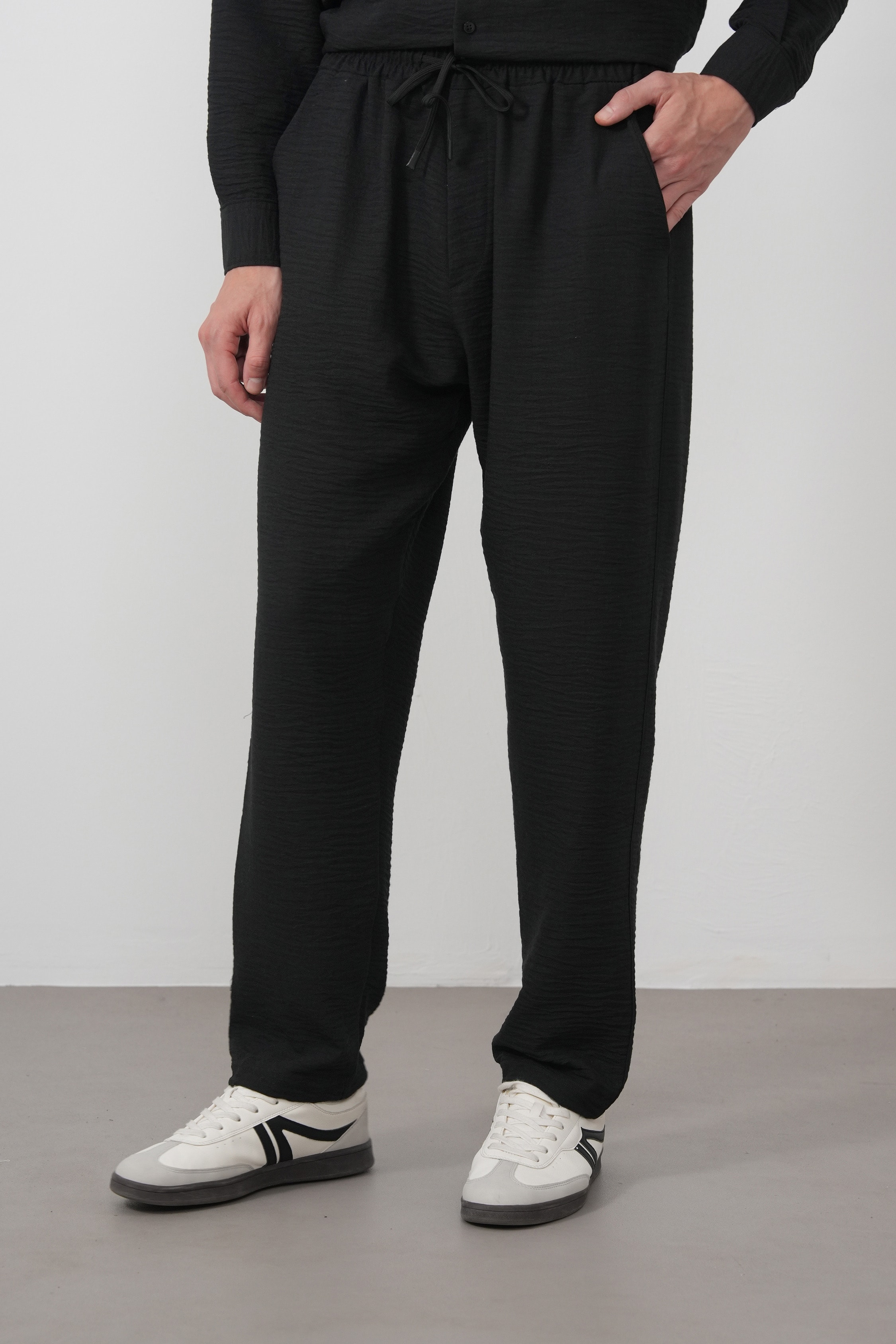 Dokulu Jogger Pantolon Rahat Kesim FW256000