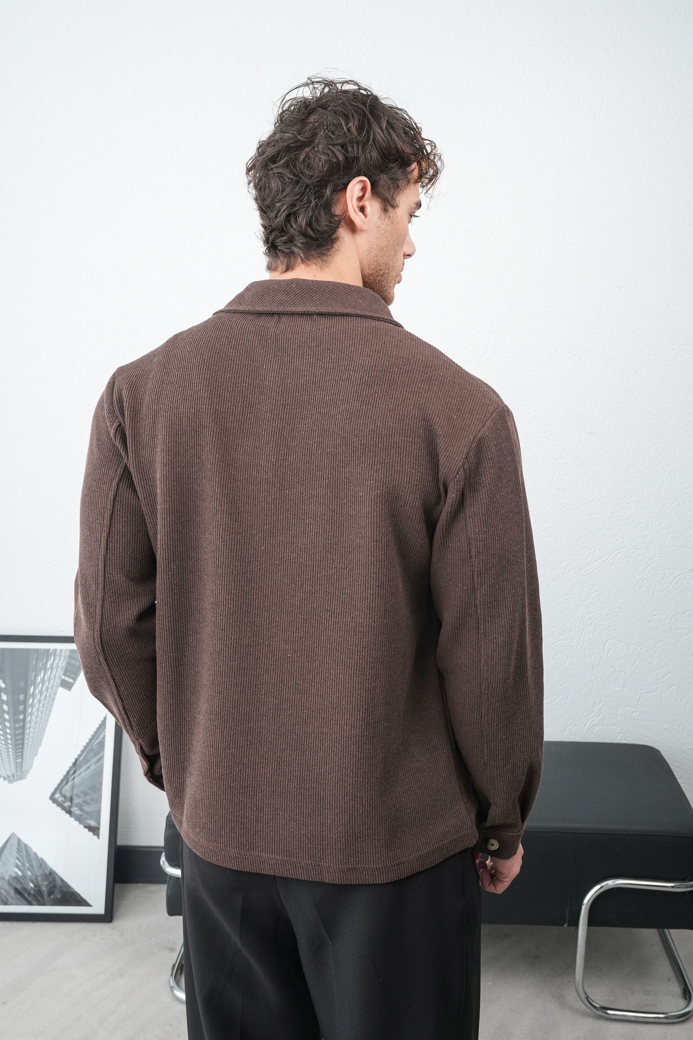 Triko Ceket FW259001 - Kahve