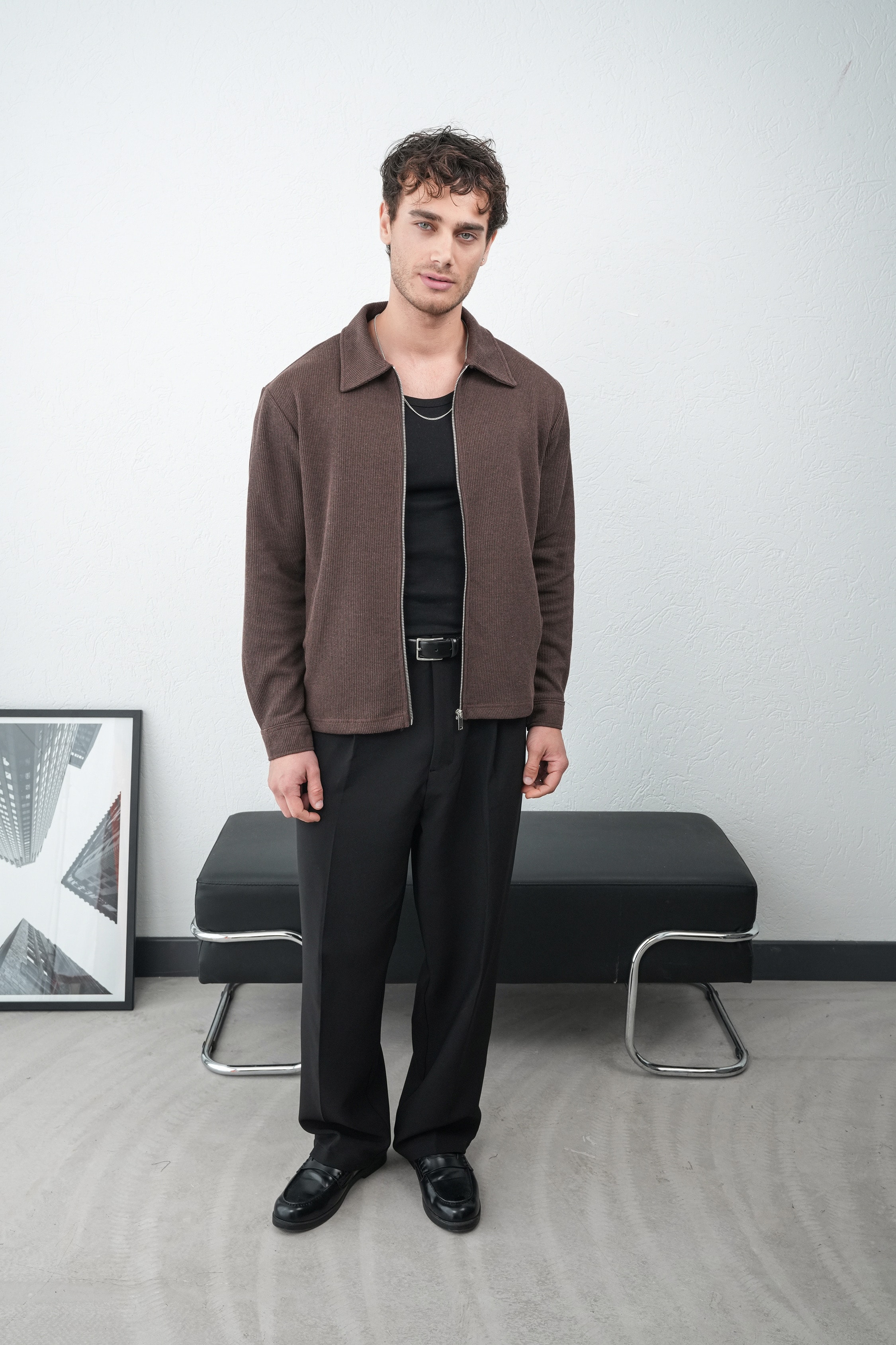 Triko Ceket FW259001 - Kahve