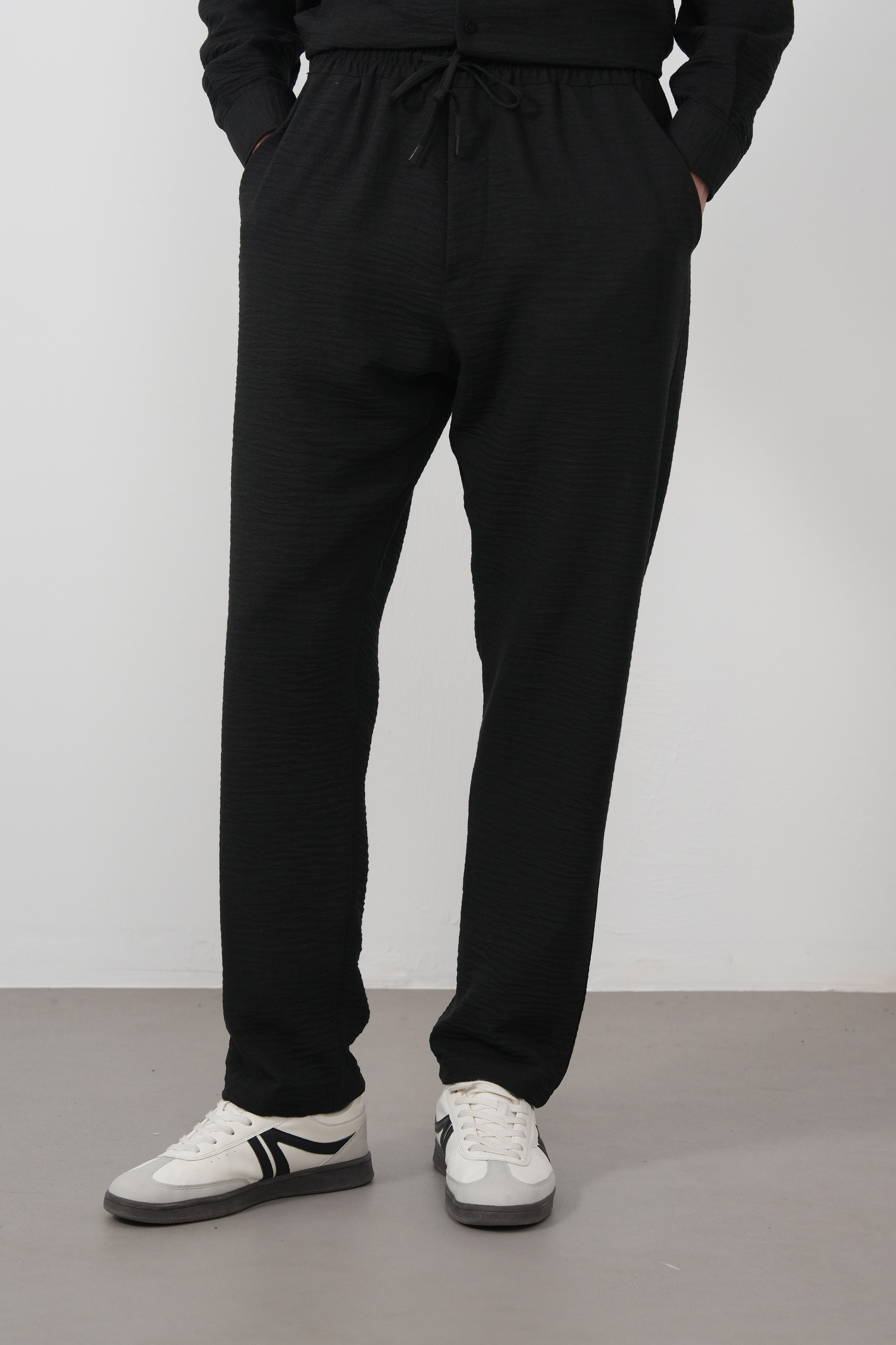 Dokulu Jogger Pantolon Rahat Kesim FW256000