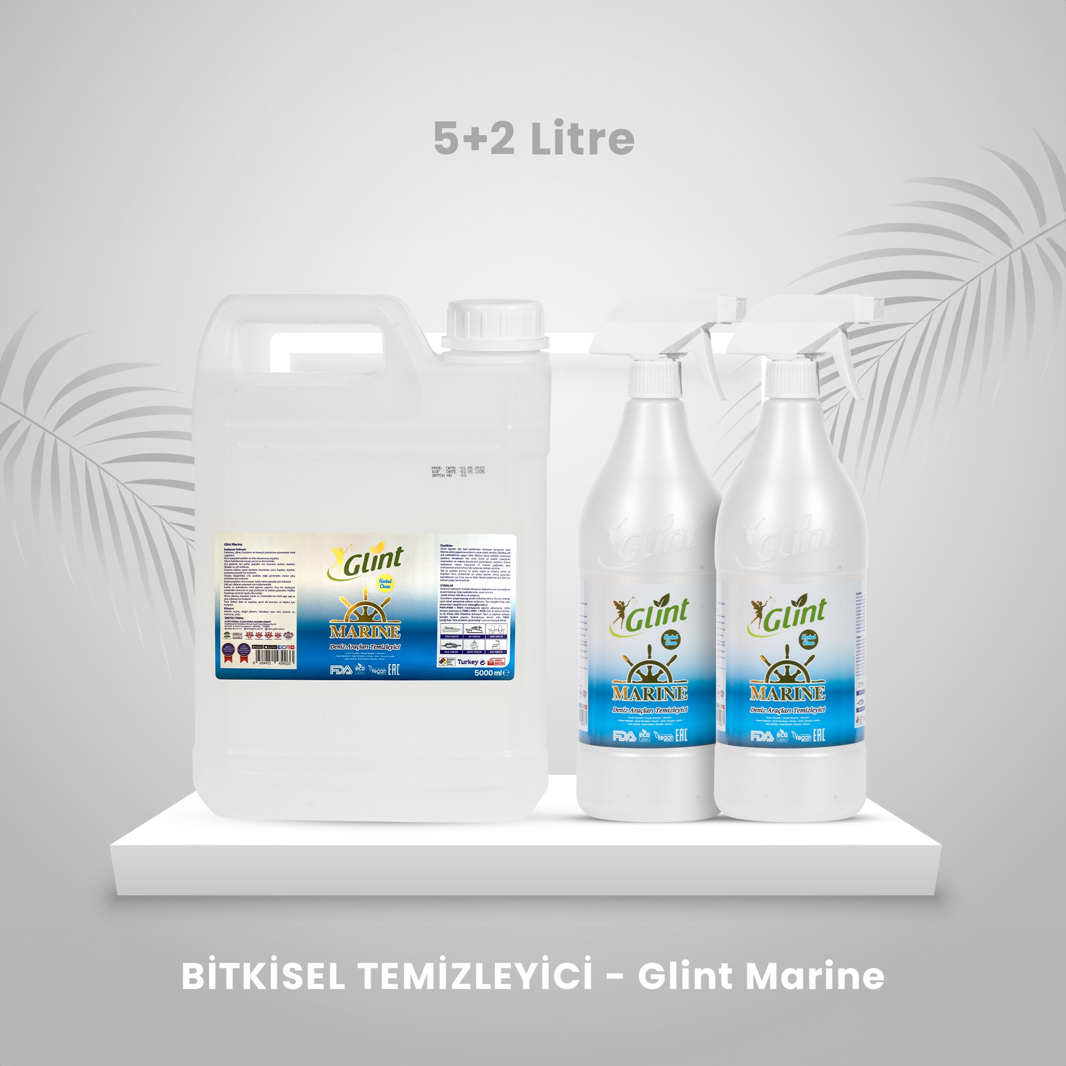 Glint Marine - Bitkisel Temizleyici - 5 + 2 Litre