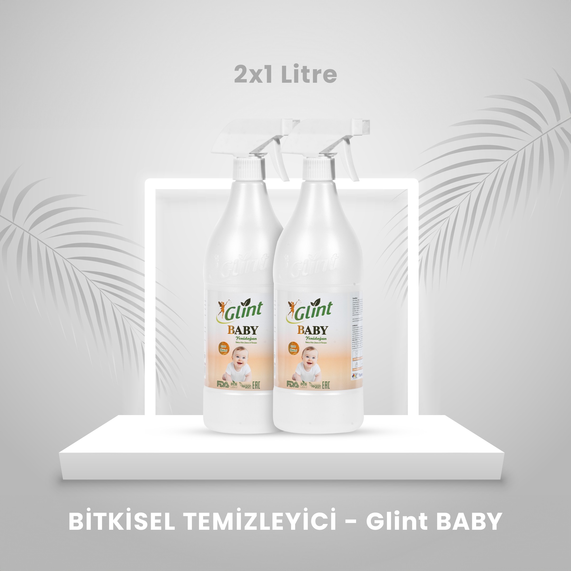 Glint Baby - Bitkisel Temizleyici - 2 X 1 Litre