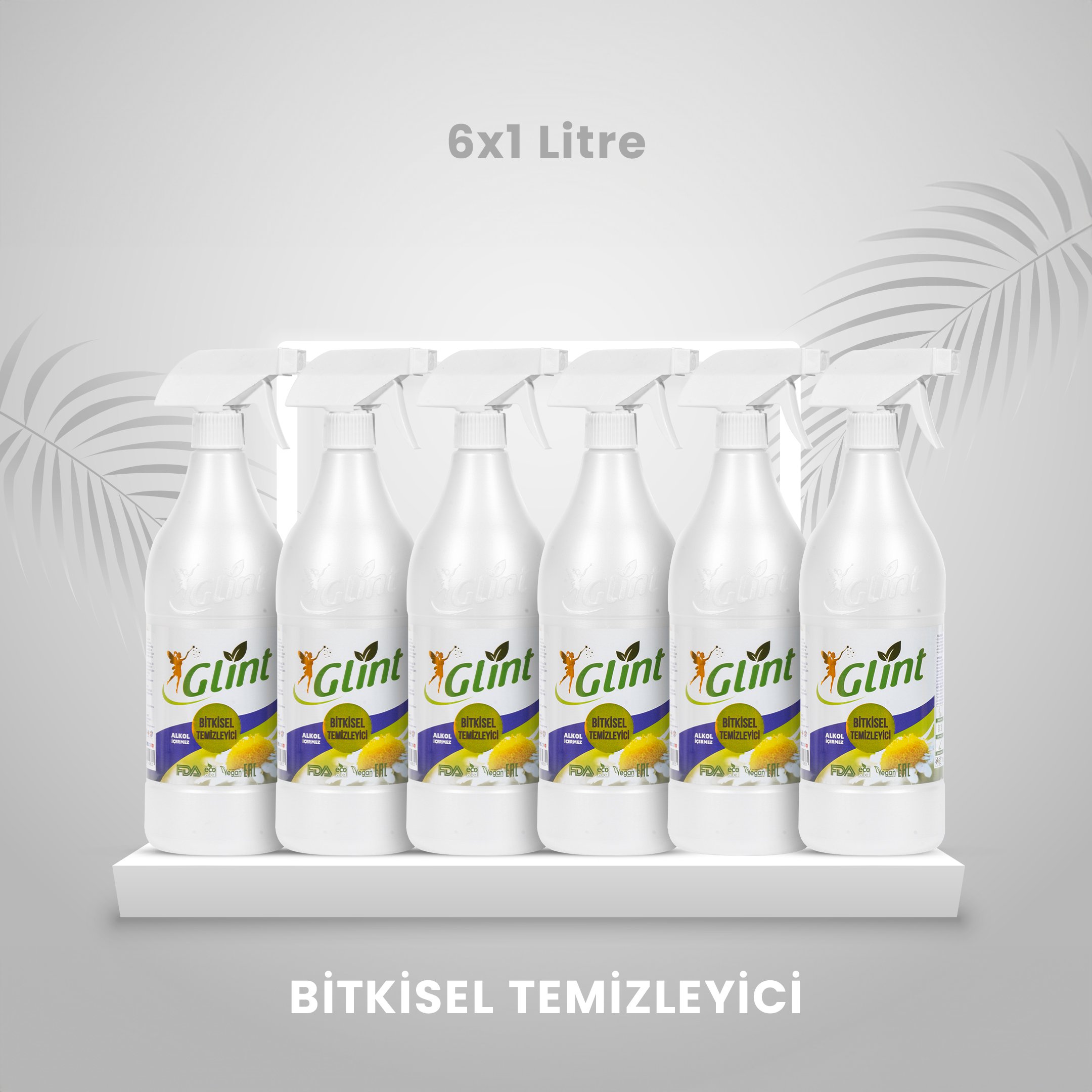 Glint - Bitkisel Temizleyici - 6 X 1 Litre