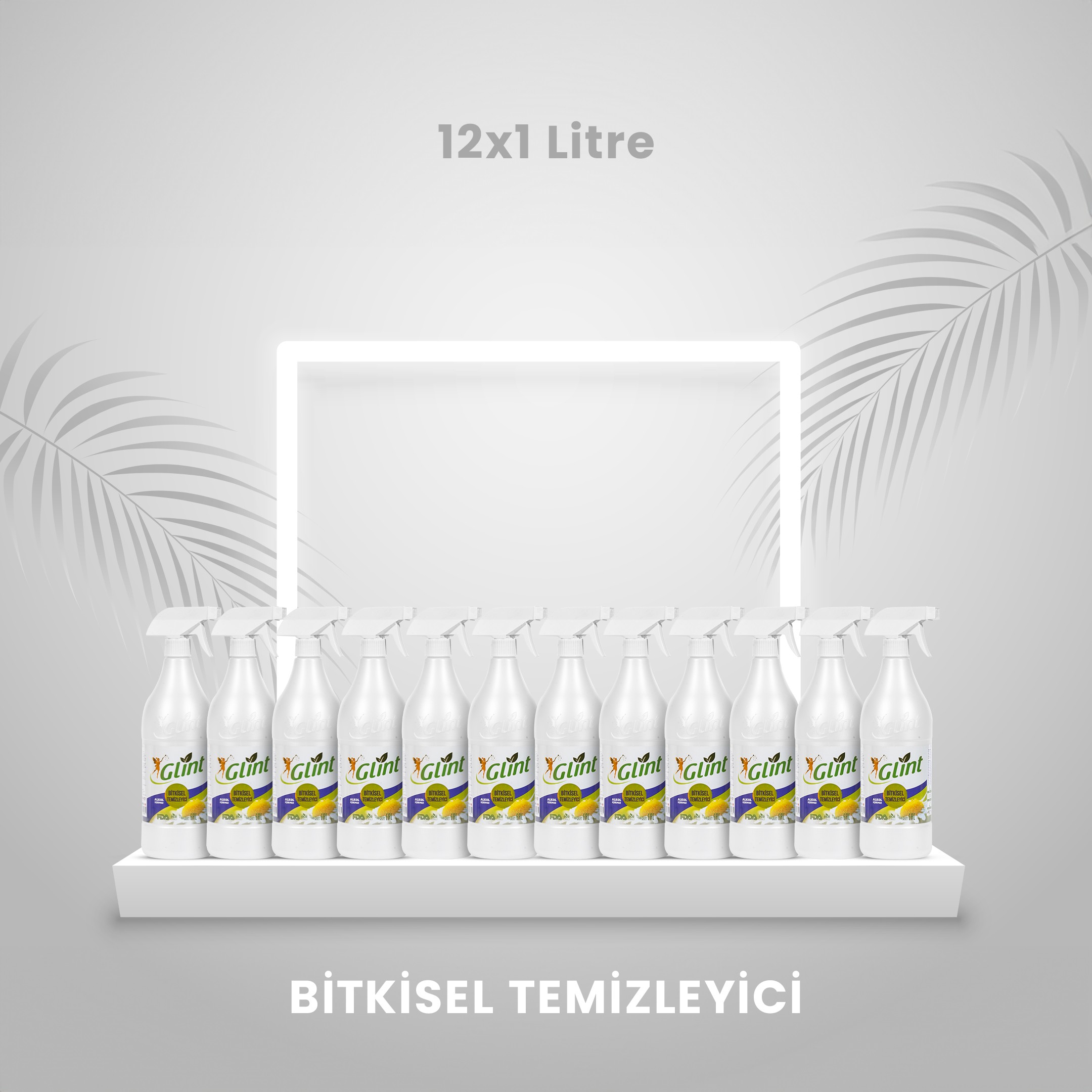 Glint - Bitkisel Temizleyici - 12 X 1 Litre