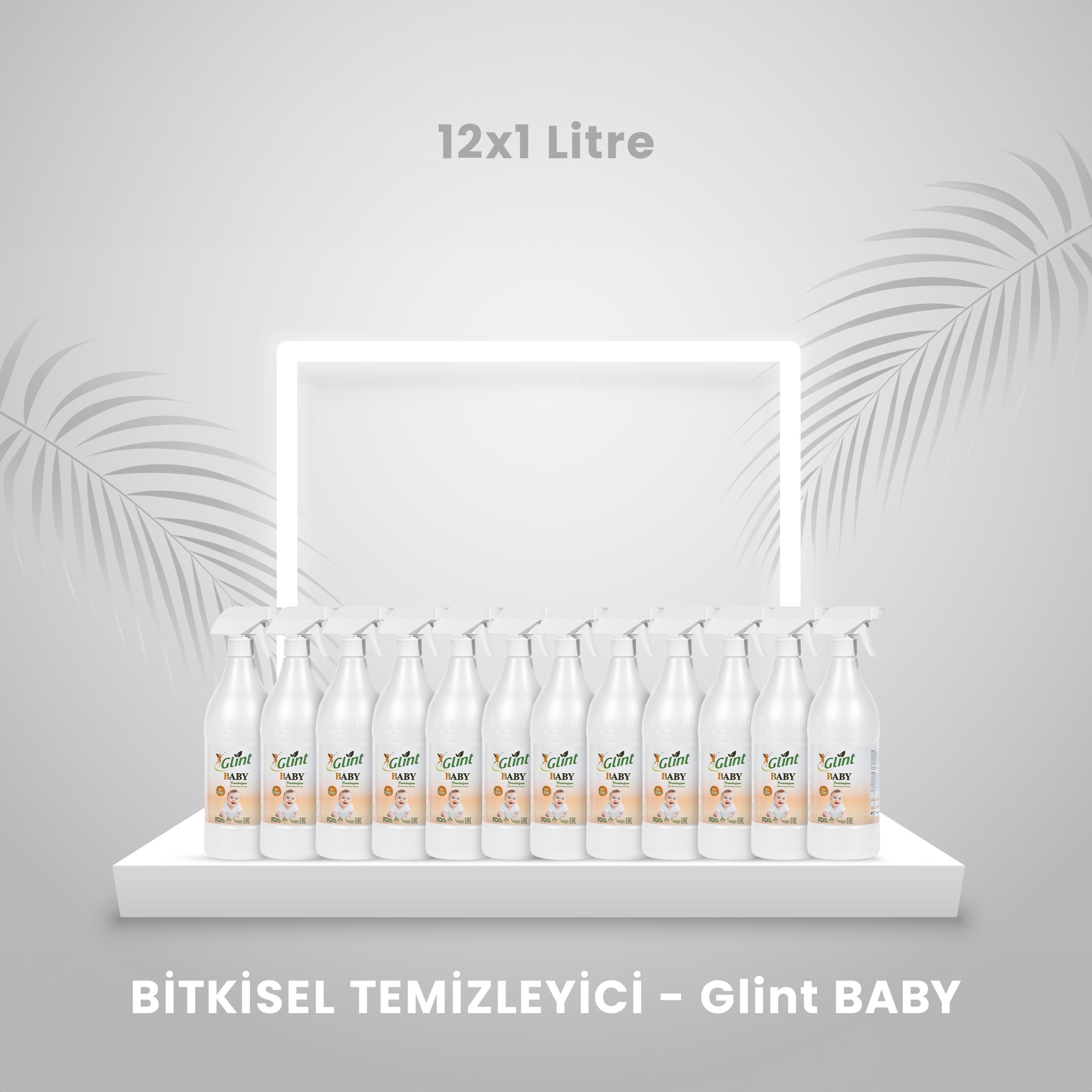 Glint Baby - Bitkisel Temizleyici - 12 X 1 Litre