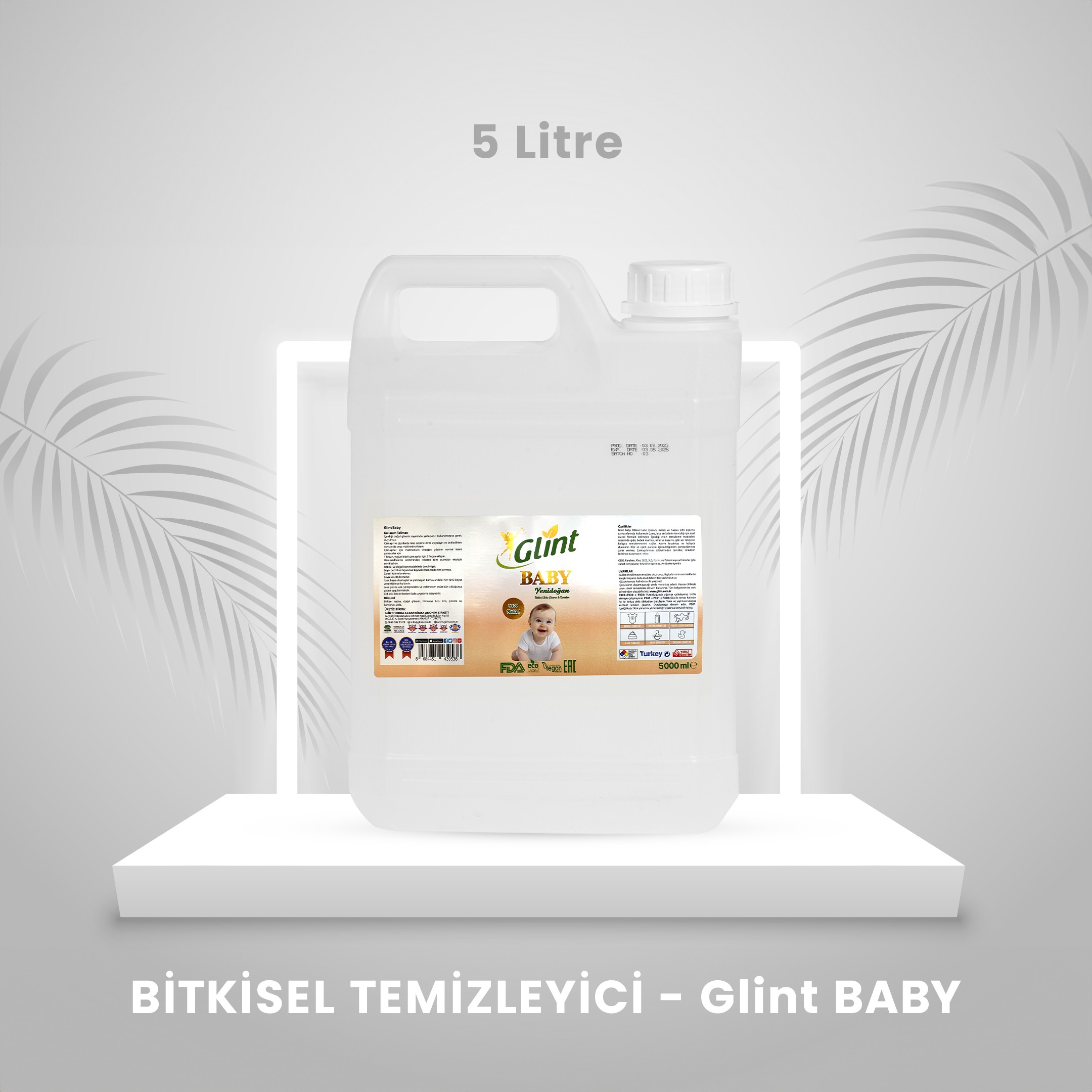 Glint Baby - Bitkisel Temizleyici - 5 Litre