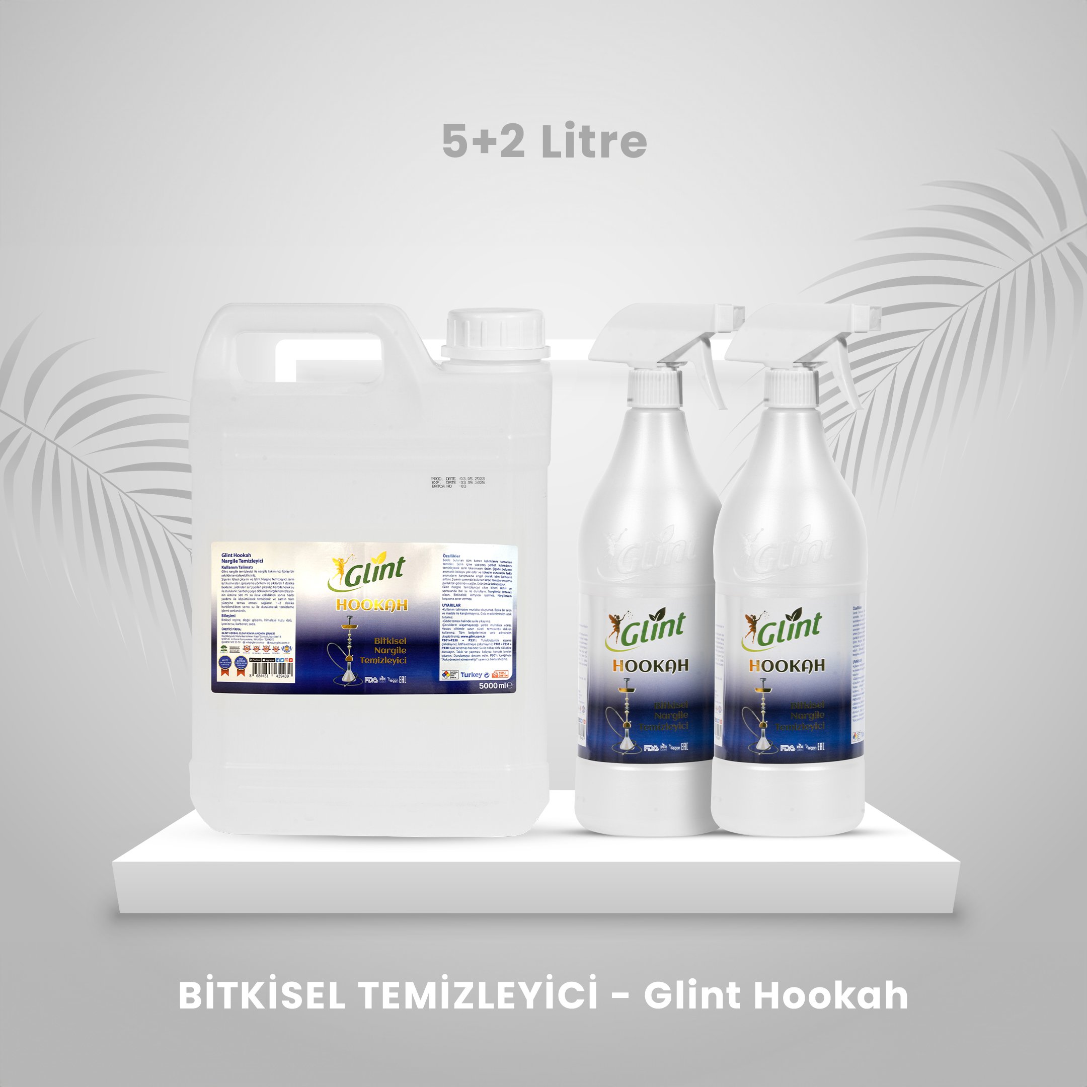 Glint Hookah - Bitkisel Temizleyici - 5 + 2 Litre