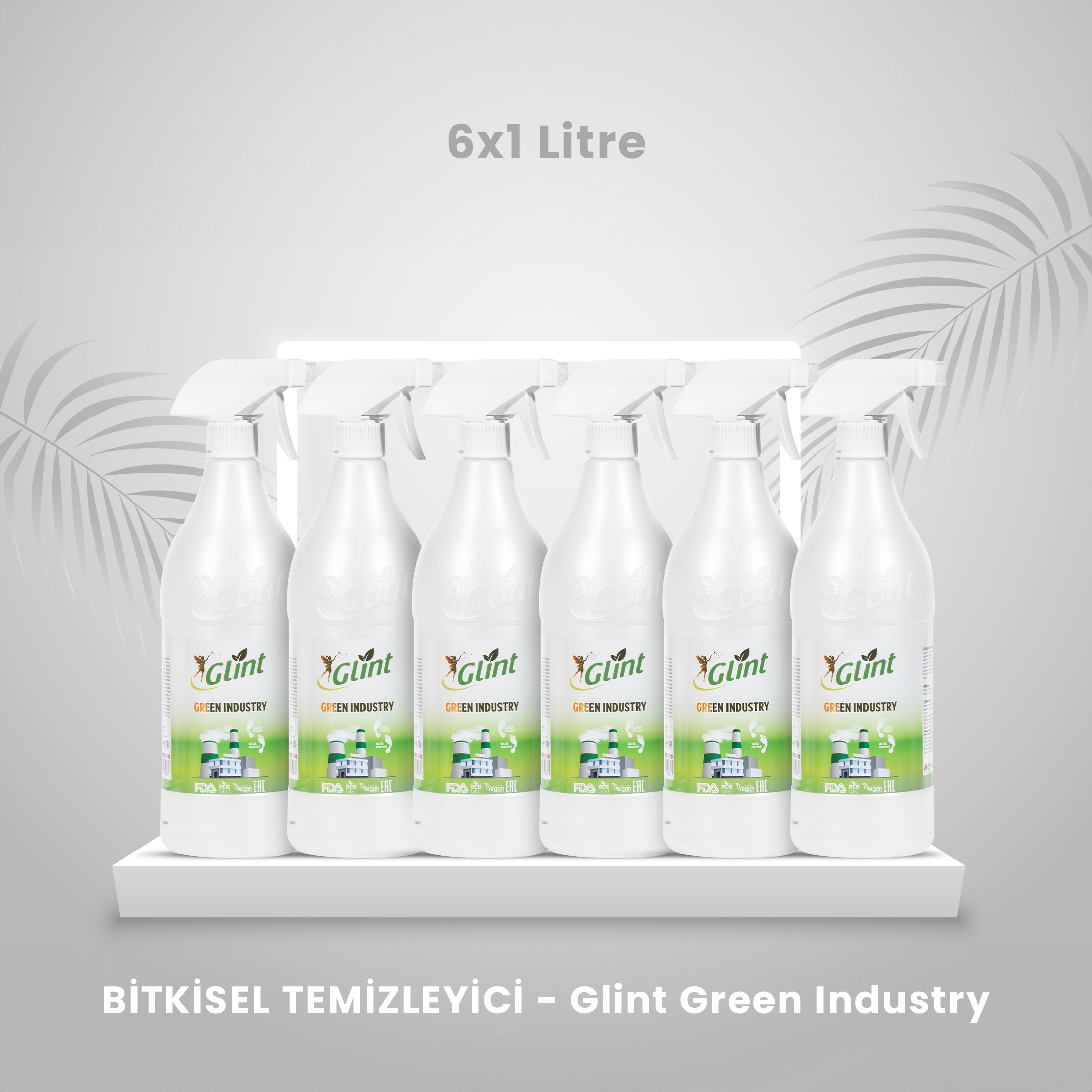 Glint Green Industry - Bitkisel - 6 X 1 Litre