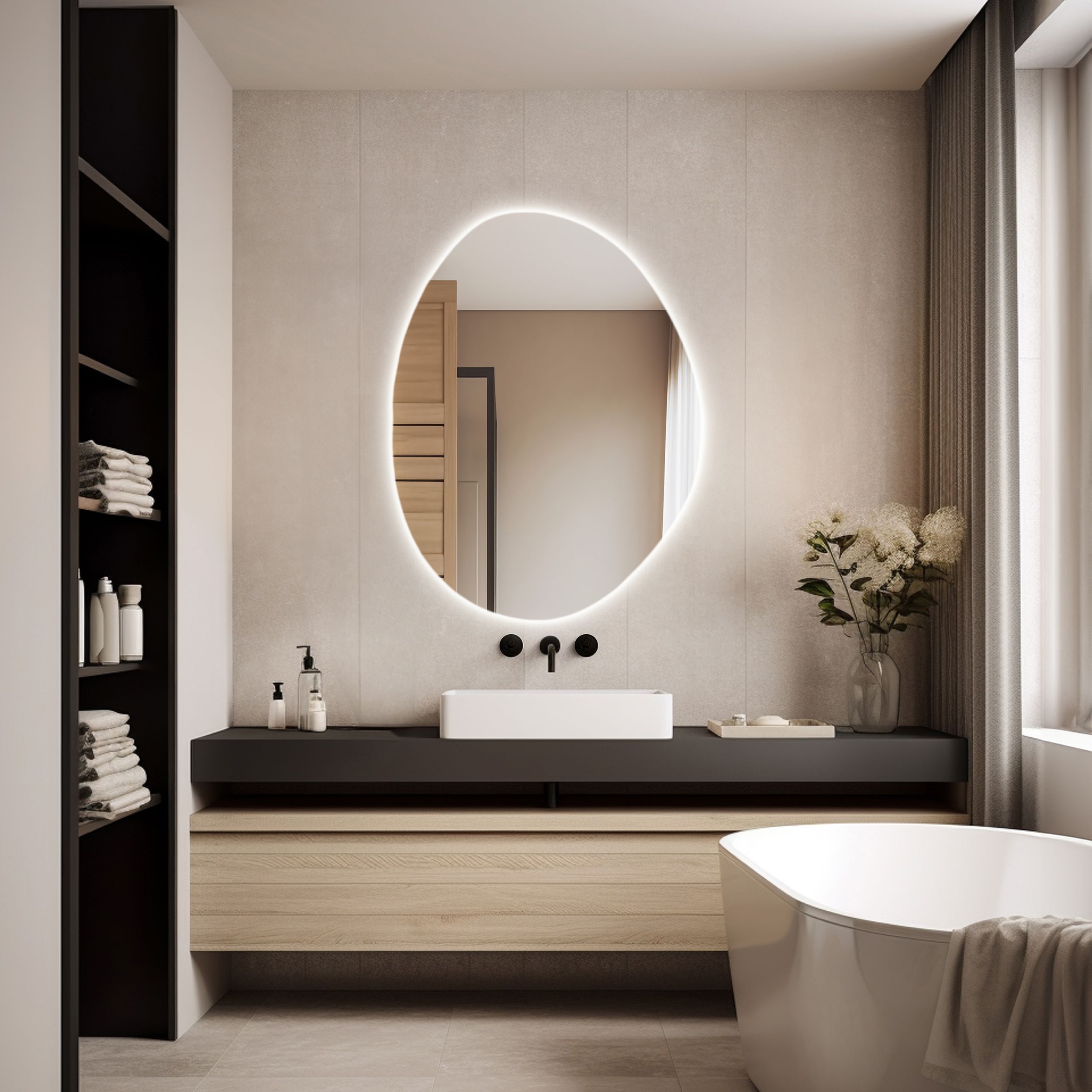 'Lyra' Led Aydınlatmalı Banyo Aynası