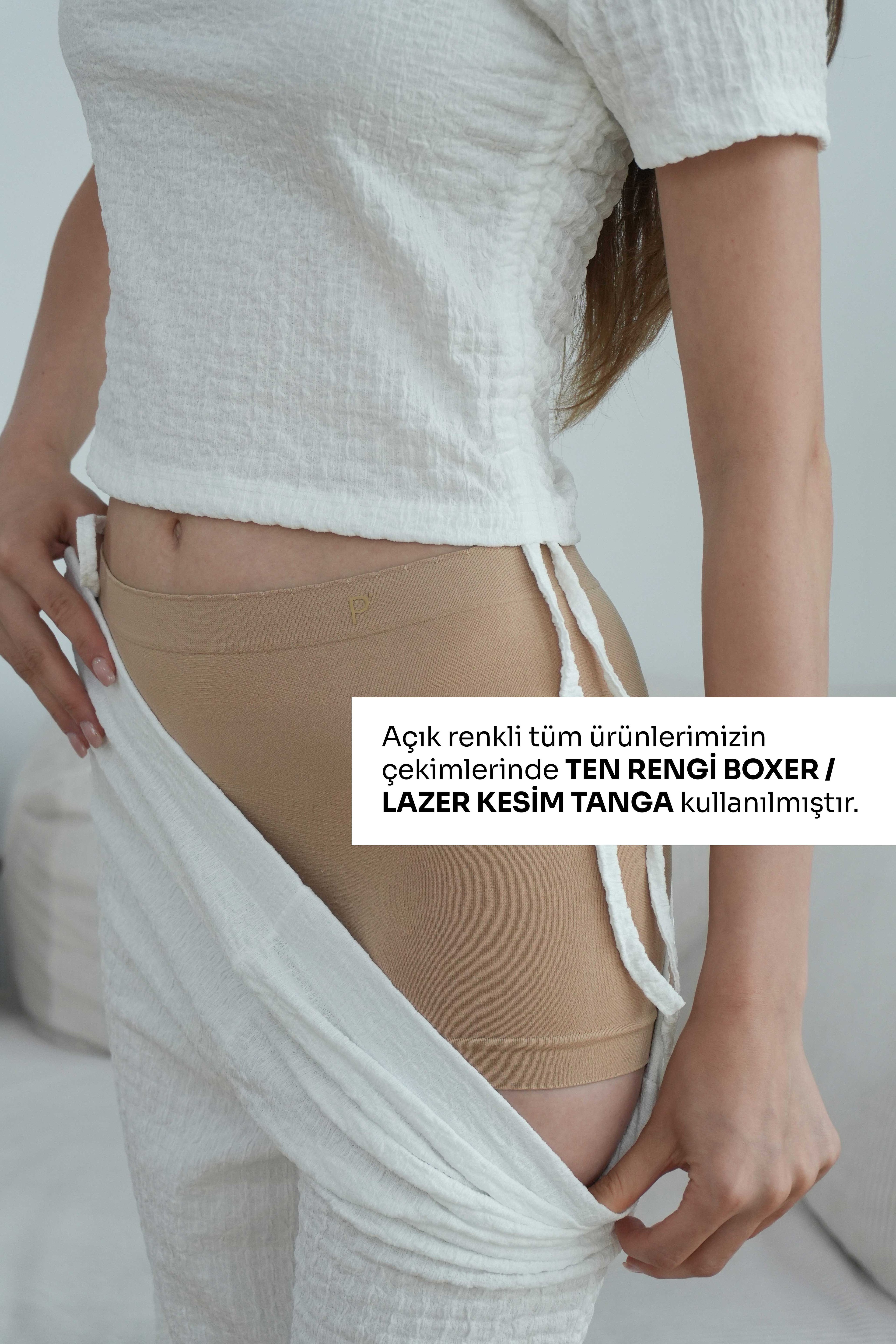 Vento Müslin Pantolon - Beyaz