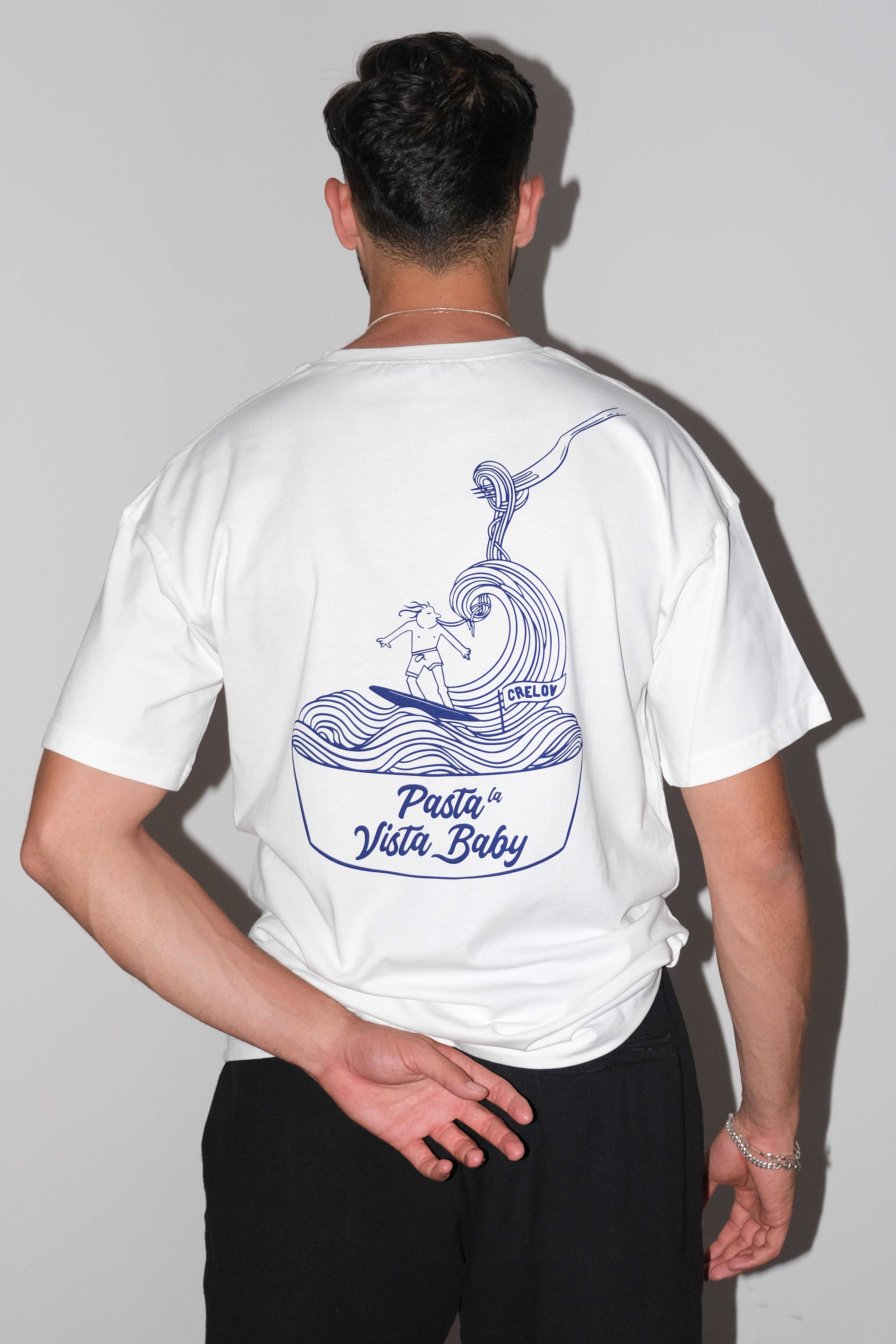 Crelov - Pasta La Vista Baby Unisex T-shirt - Beyaz