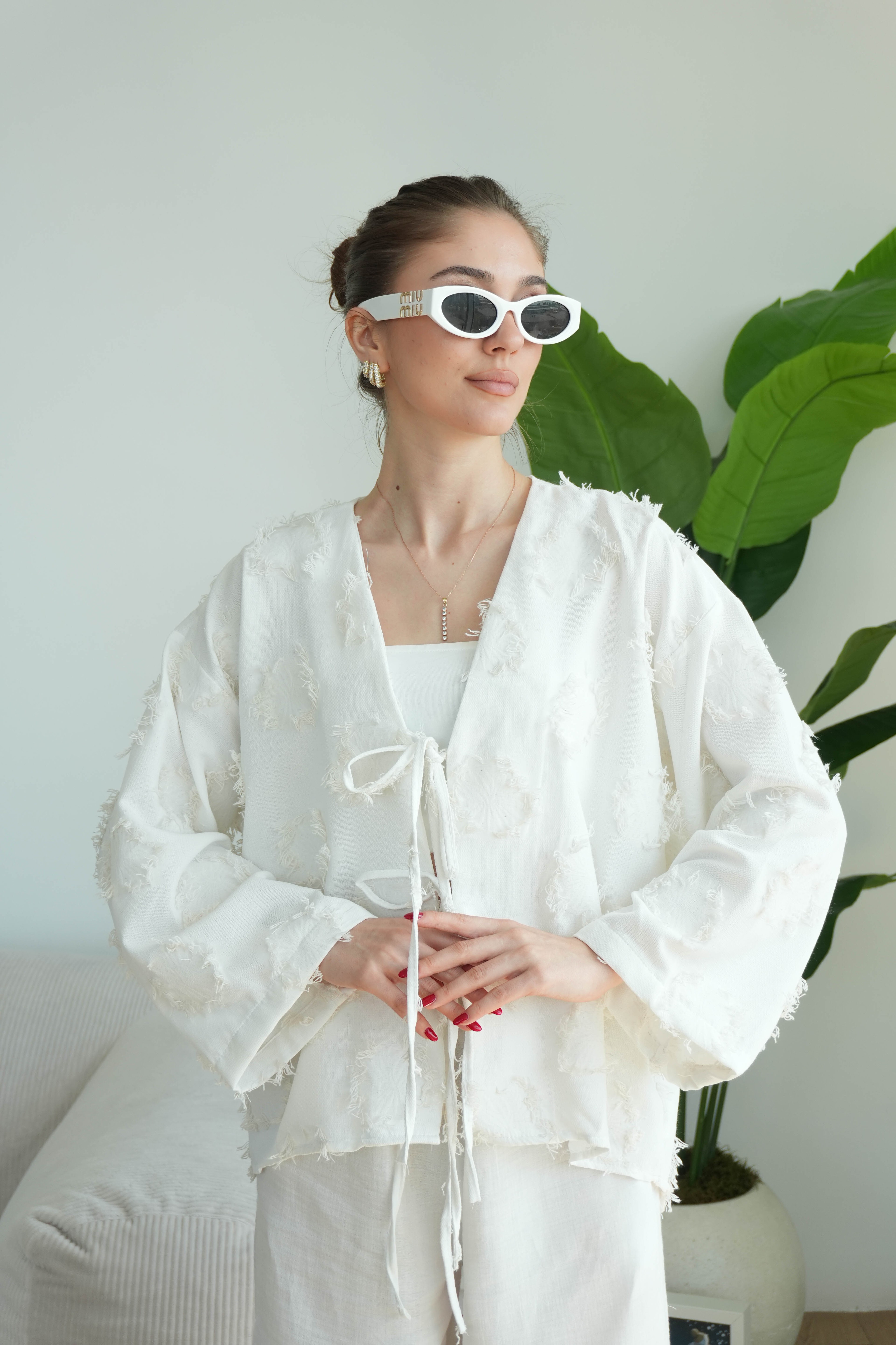 Florina Kimono - Beyaz