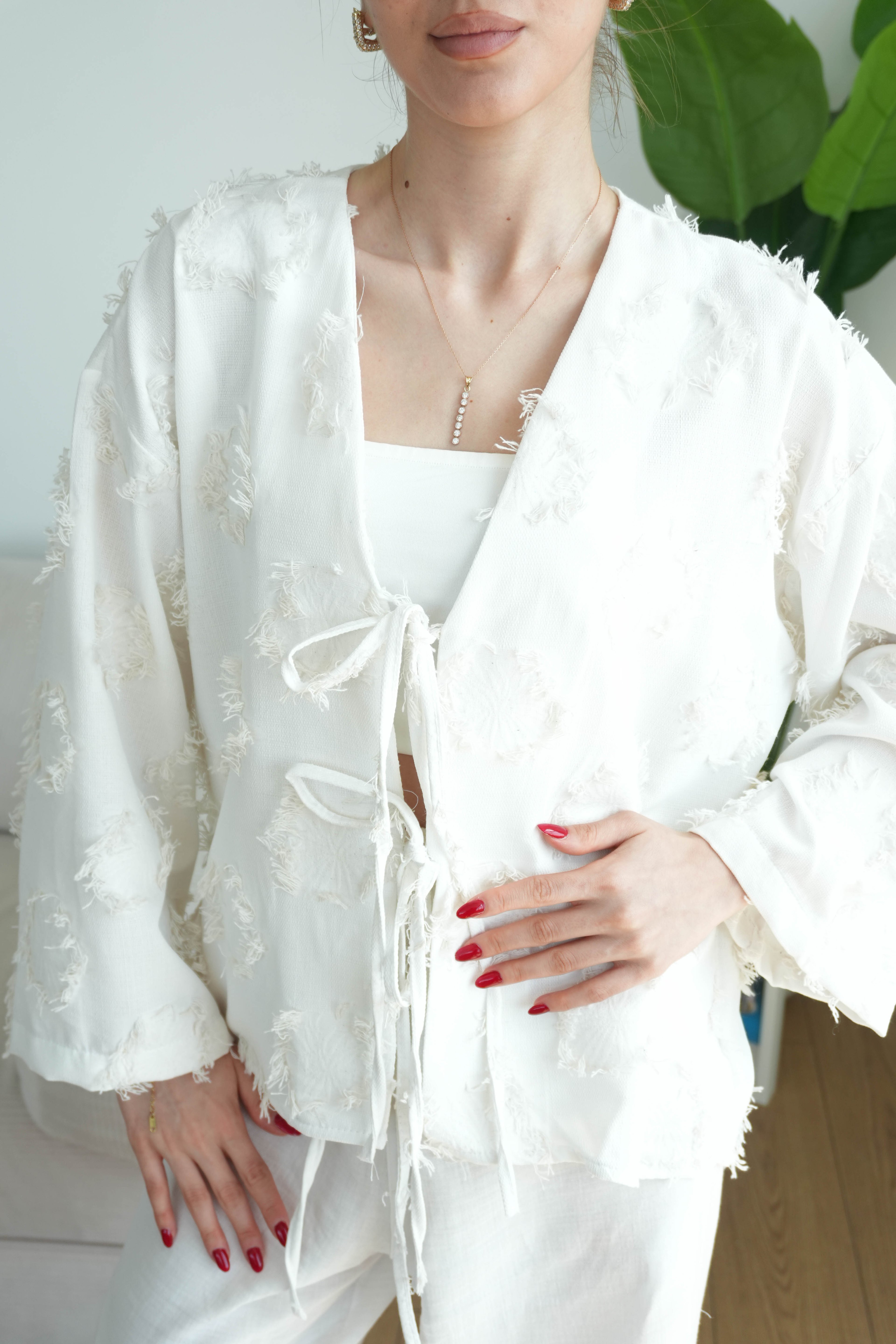 Florina Kimono - Beyaz