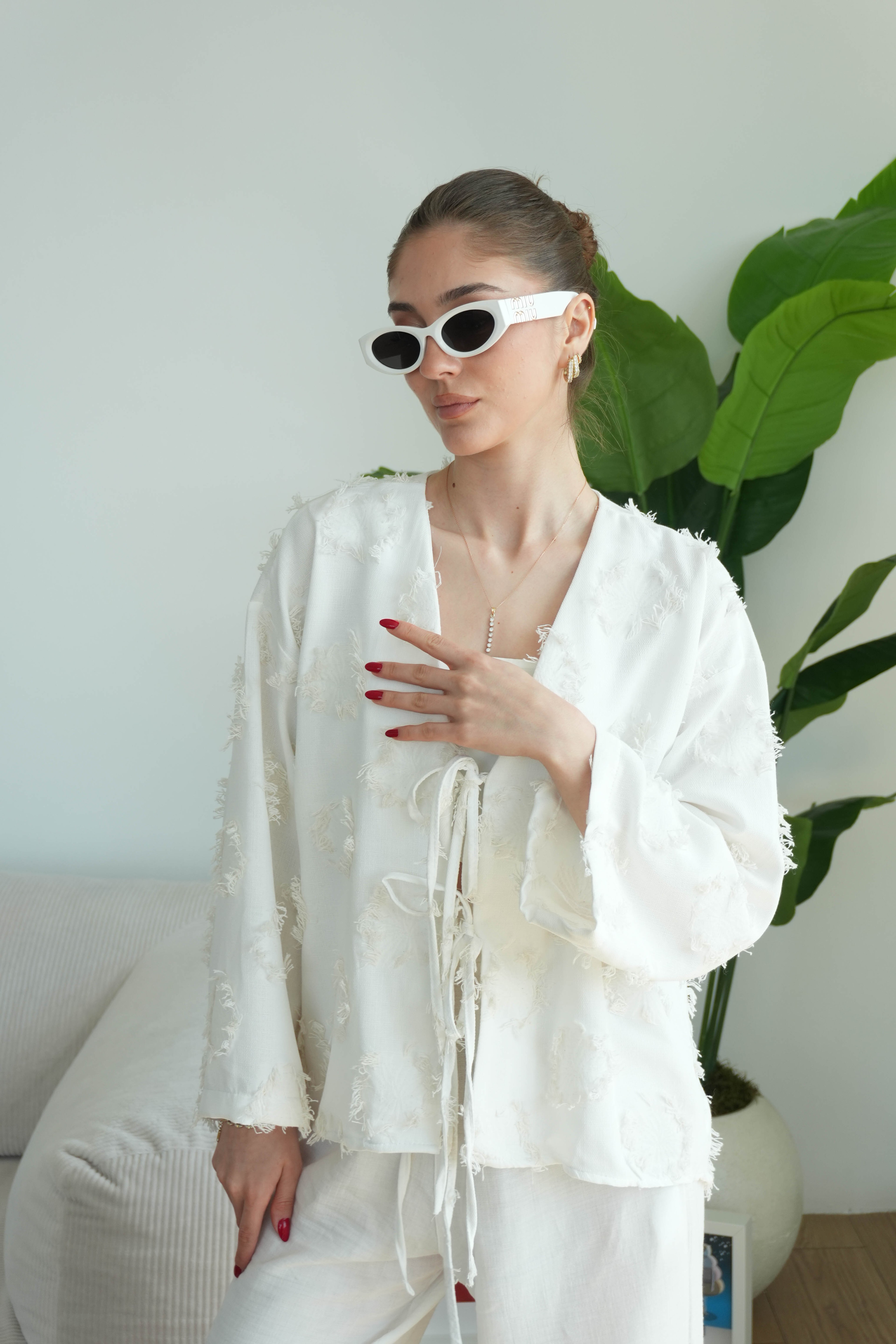 Florina Kimono - Beyaz