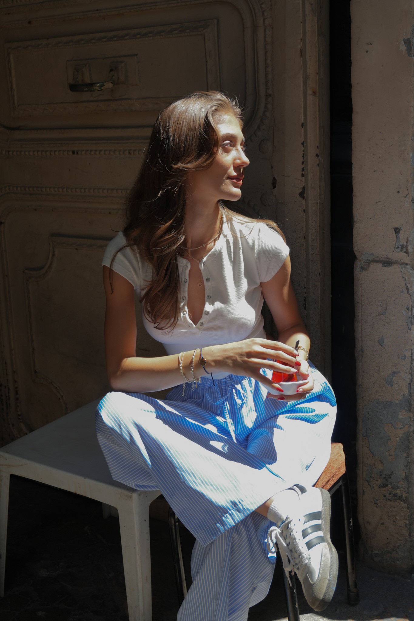 Stella Çizgili Pantolon