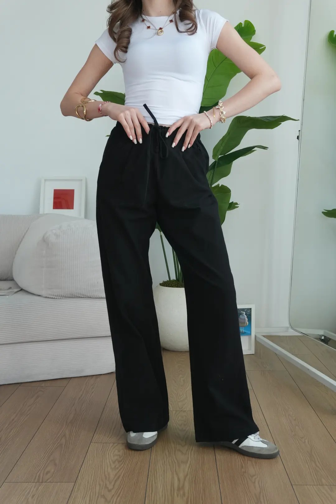 Trend Siyah Müslin Pantolon Modelleri - Ceutr