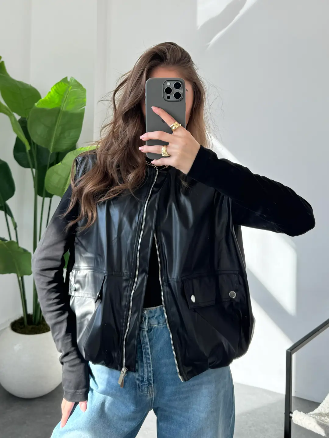 Deri Bomber Yelek · 6