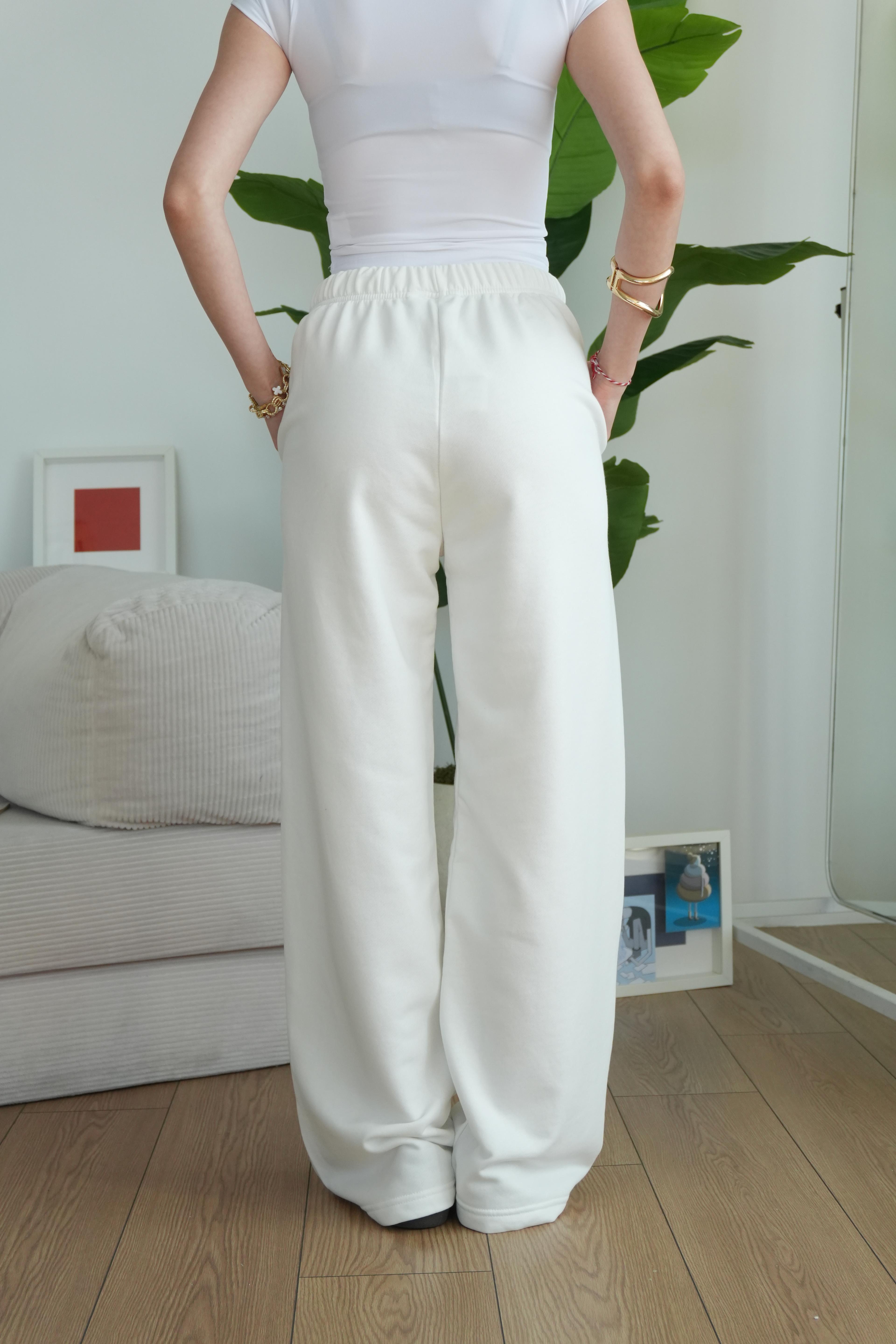 Pinterest Baggy Eşofman Altı - Beyaz
