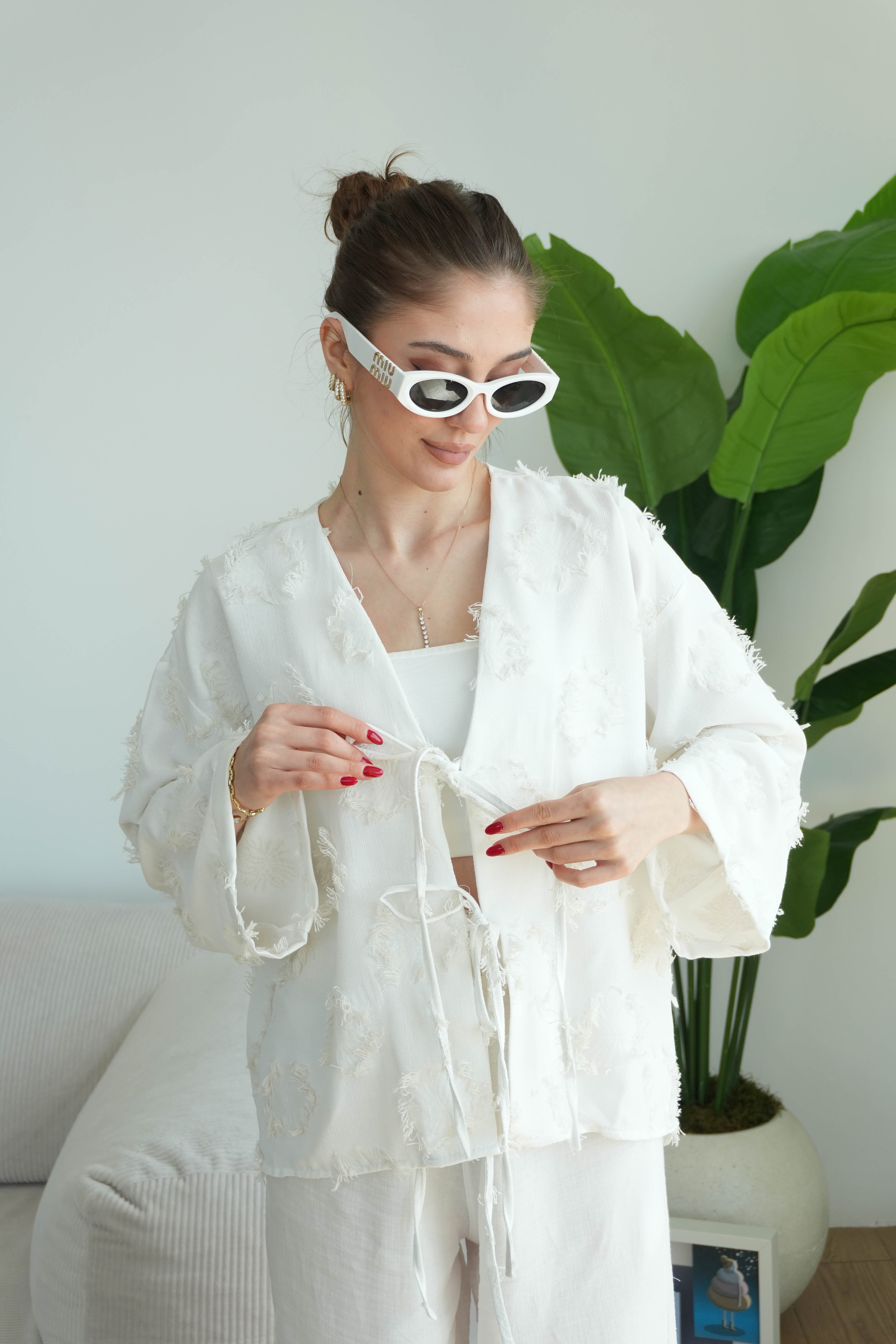 Florina Kimono - Beyaz