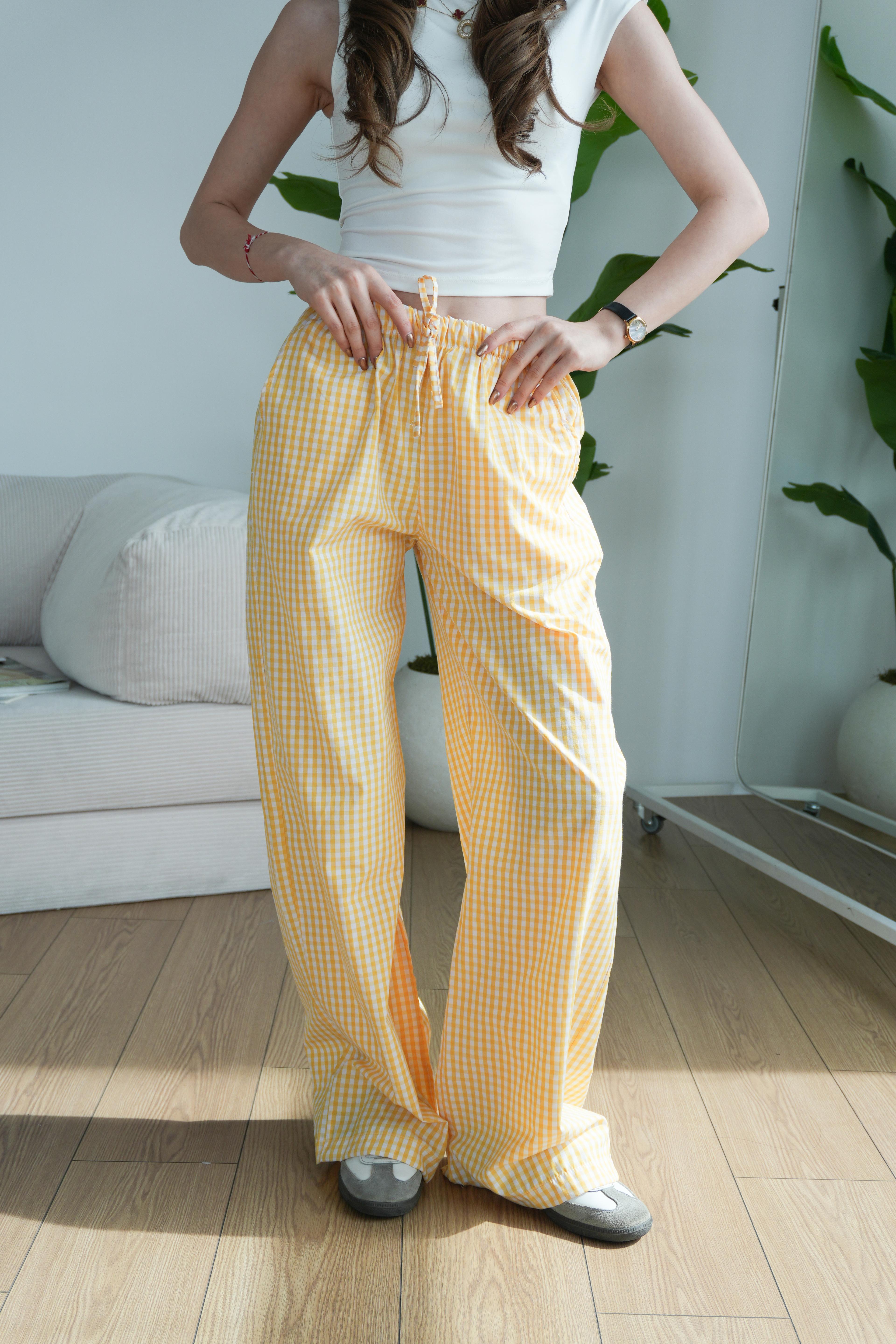 Bloom Pötikare Pantolon - Sarı