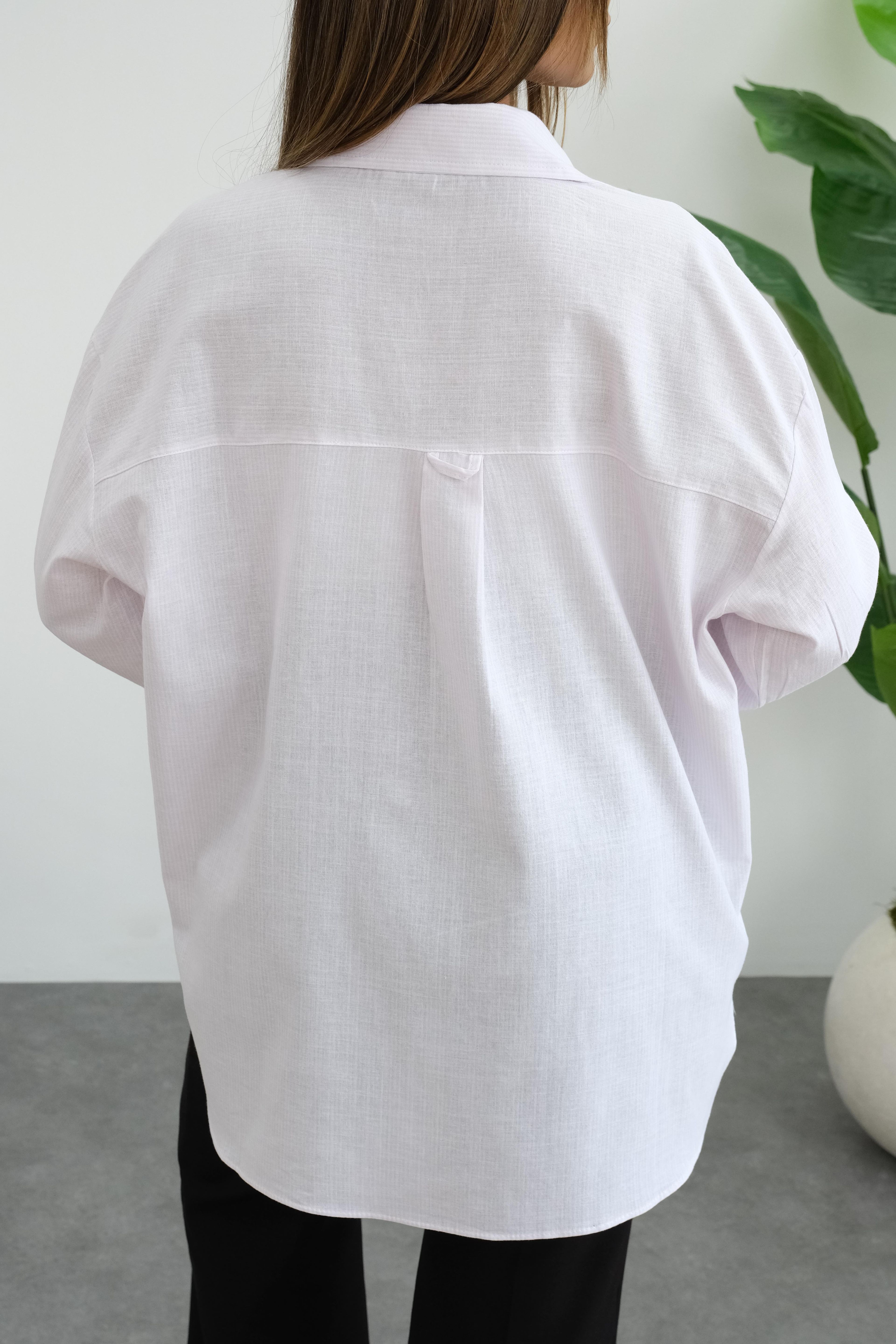 Çizgili Oversize Gömlek