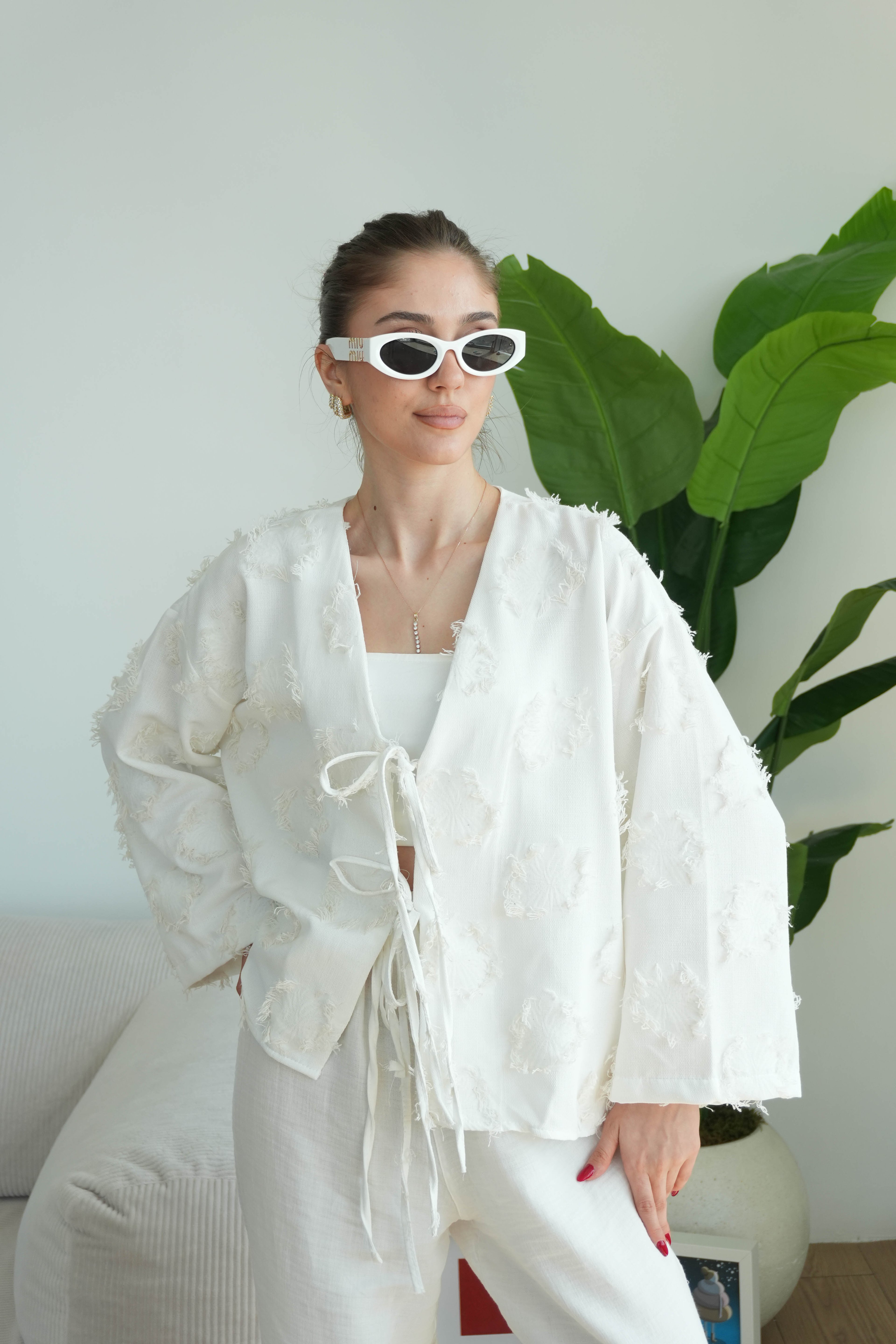 Florina Kimono - Beyaz