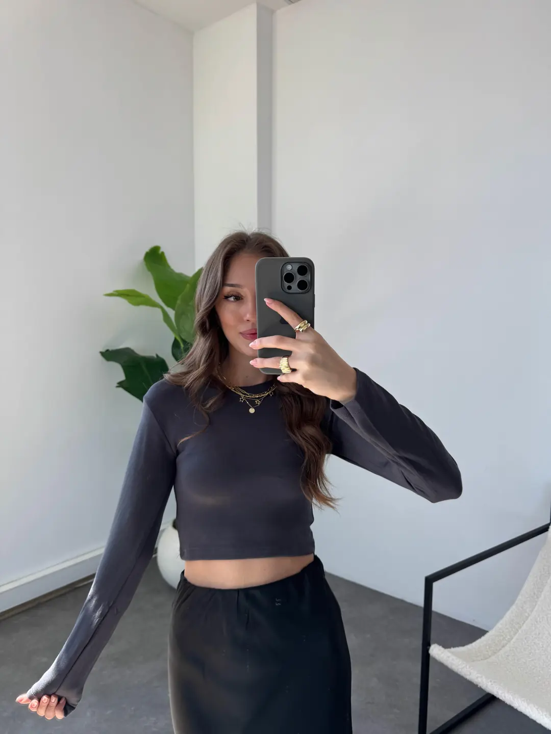Bisiklet Yaka Crop · 2