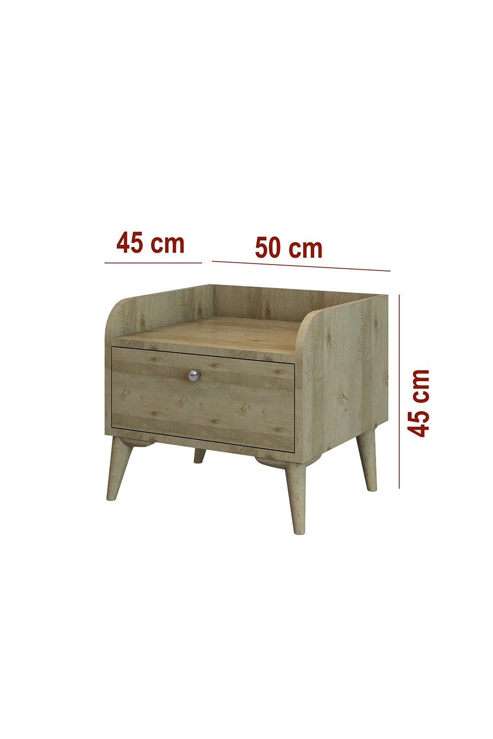 Modern Komidin Safir Meşe 45x50x45 - %100 MDF