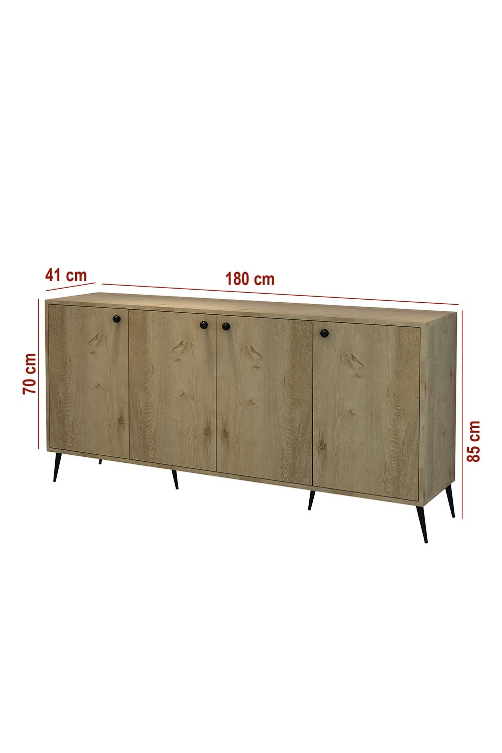 Konsol Safir Meşe 85x180x41 - %100 MDF