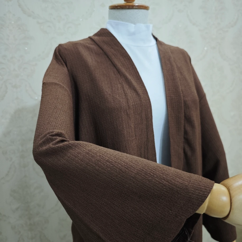 Kahverengi Kimono Pantolon Örme Takım - Ürün Kodu 1004