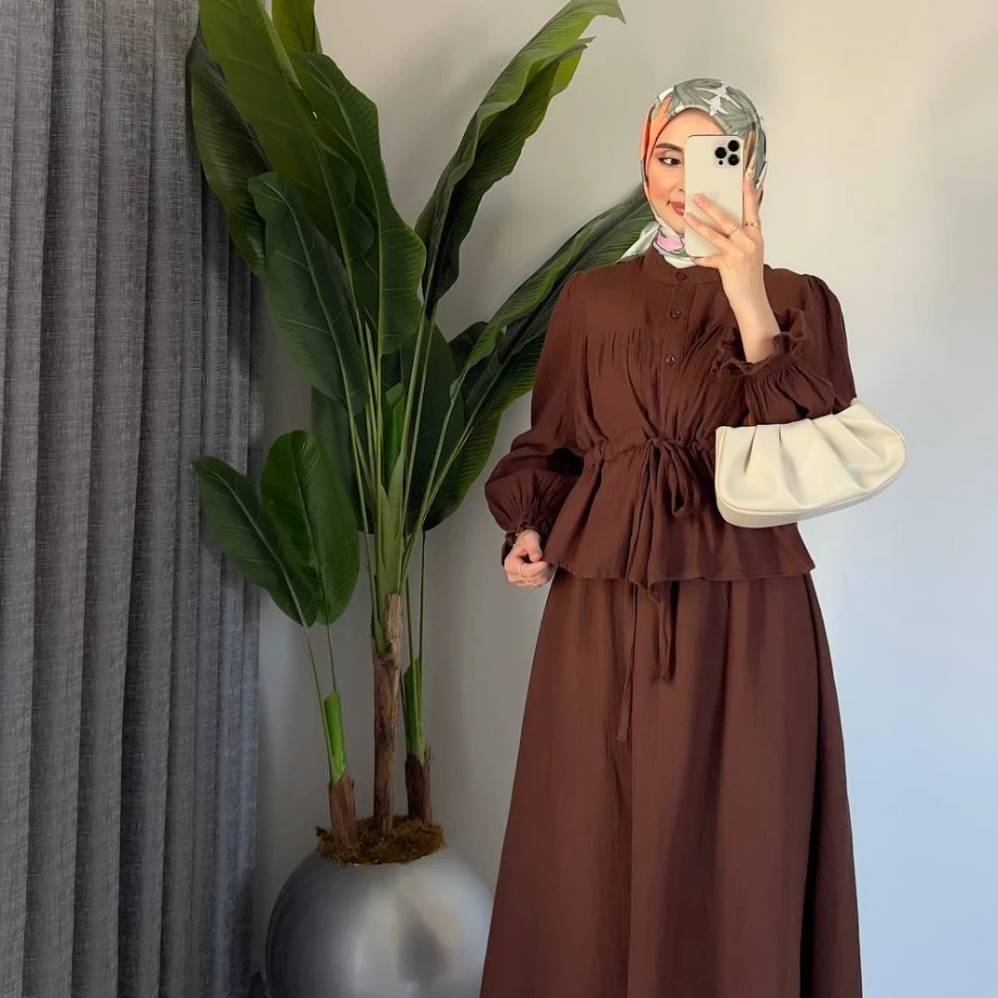 Müslin Etekli Takım - Ürün Kodu 1007